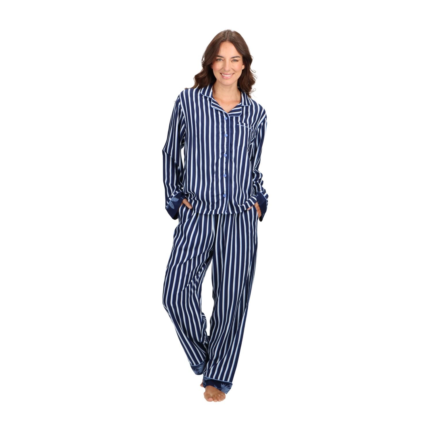 PIJAMA VISCOSA CAMISERO CAFFARENA 31009 - 1