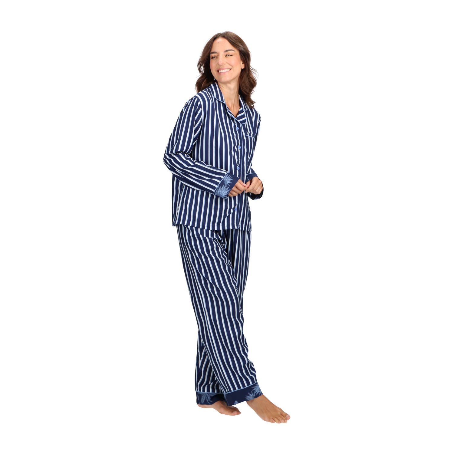 PIJAMA VISCOSA CAMISERO CAFFARENA 31009 - 2