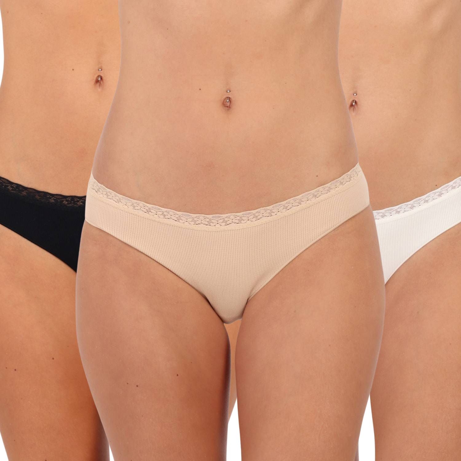 BIKINI SIN COSTURAS ENCAJE PACK 3 51425 - 1