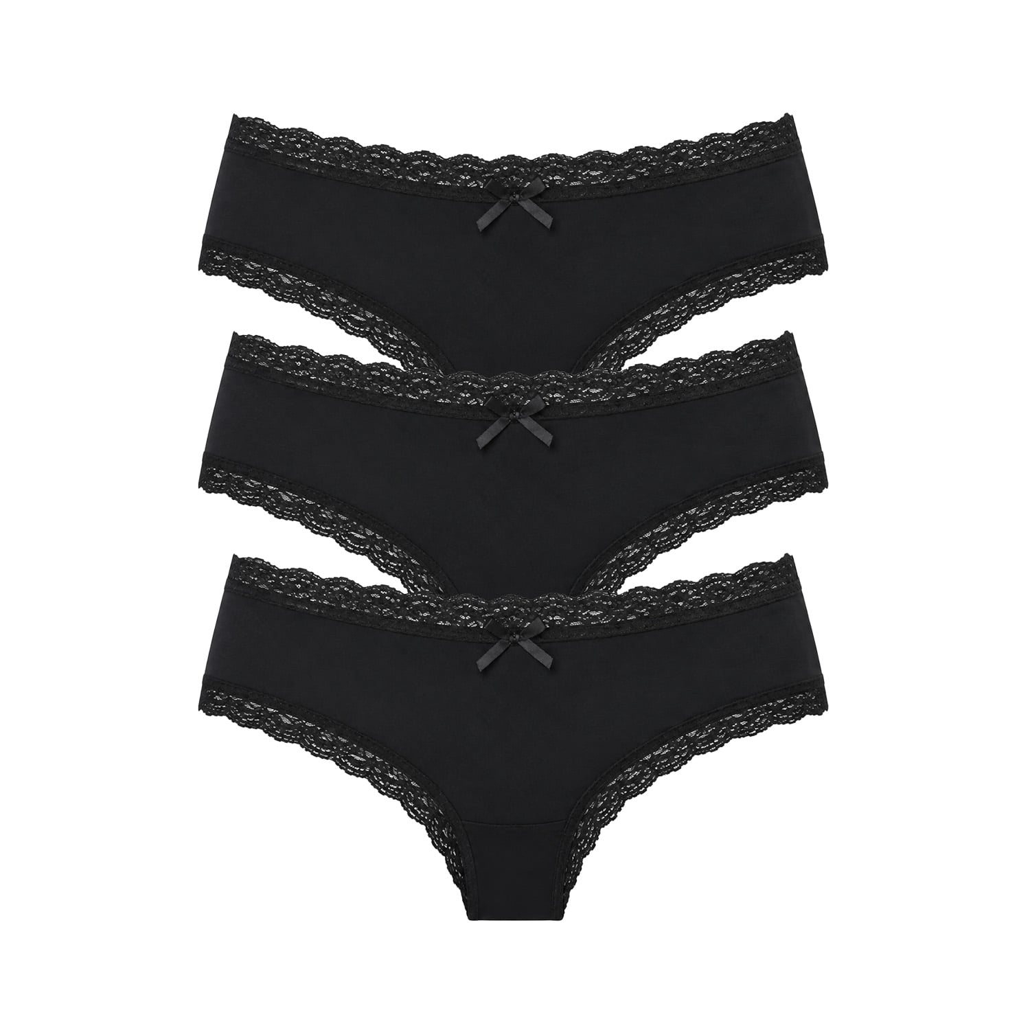 PACK 3 CULOTTES ENCAJE ALGODÓN 9814004 - 3