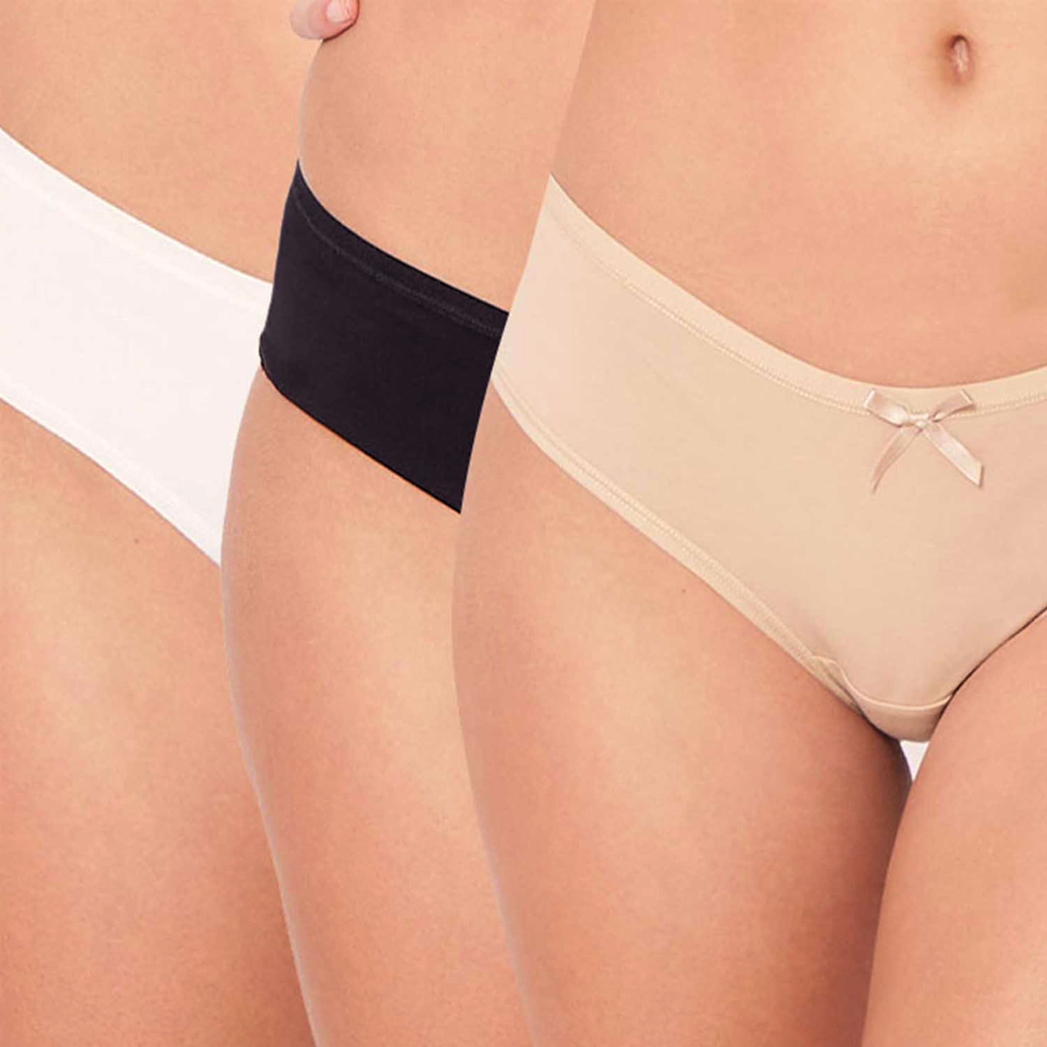 CALZONES CAFFARENA CULOTTELESS PACK DE 3 ALGODÓN ELASTICADO 9813003 - 1