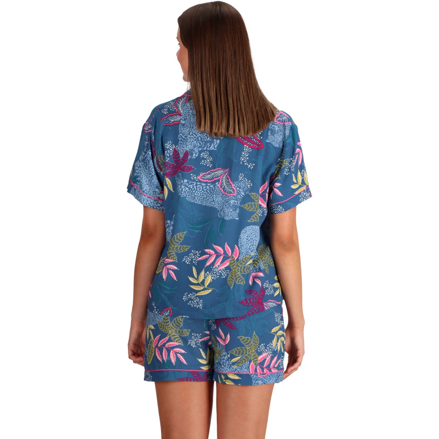 PIJAMA CAFFARENA CAMISERO VISCOSA ESTAMPADO 31062 - 3