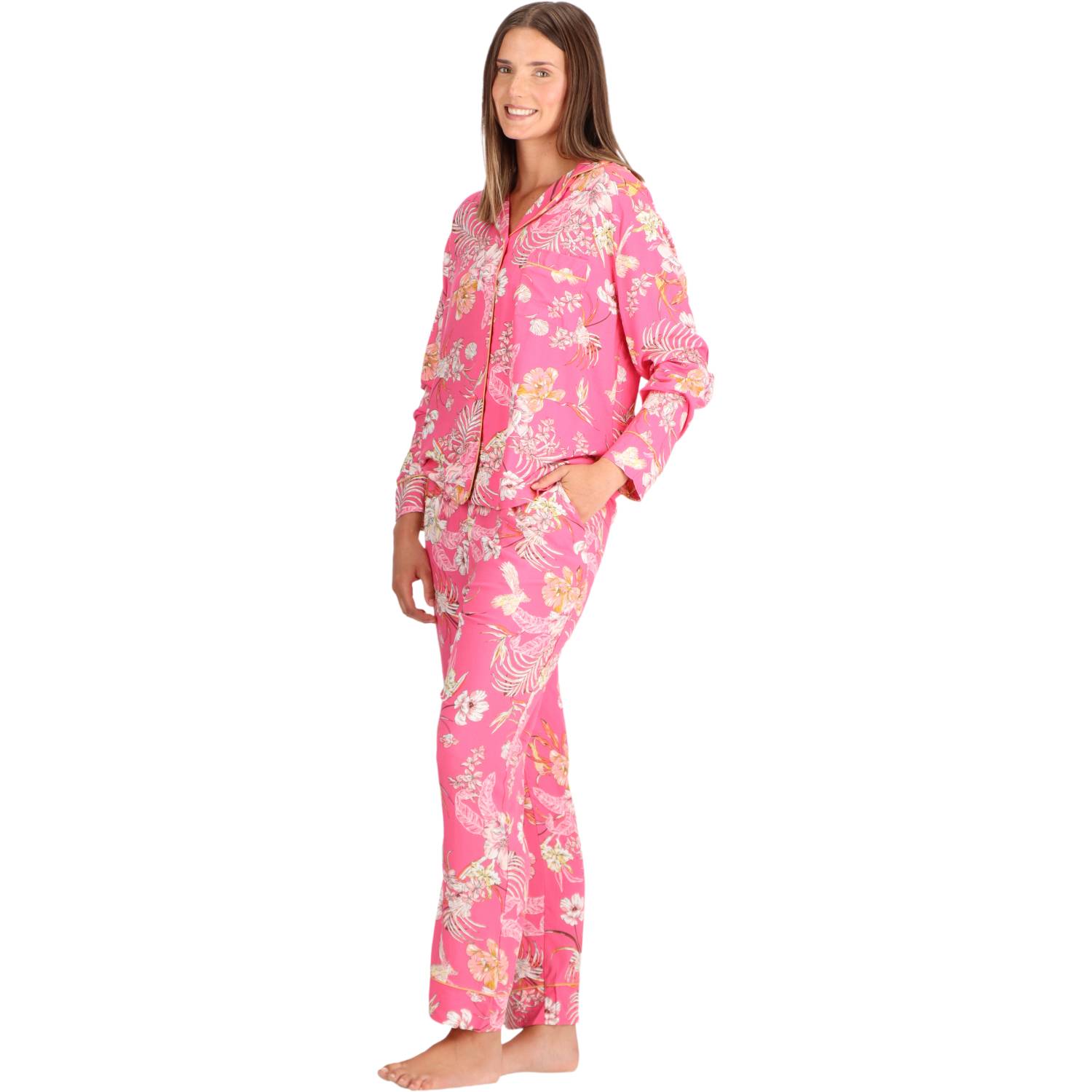 PIJAMA CAFFARENA LARGO CAMISERO VISCOSA 31045 - 3