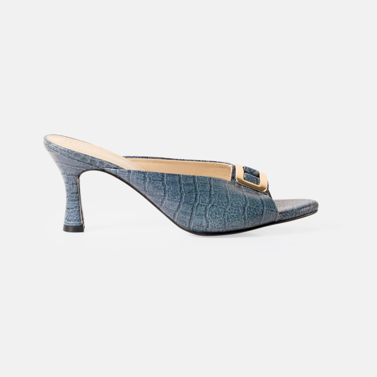 SANDALIA TESS-70 CUERO TURQUESA ELEGANTE - 1