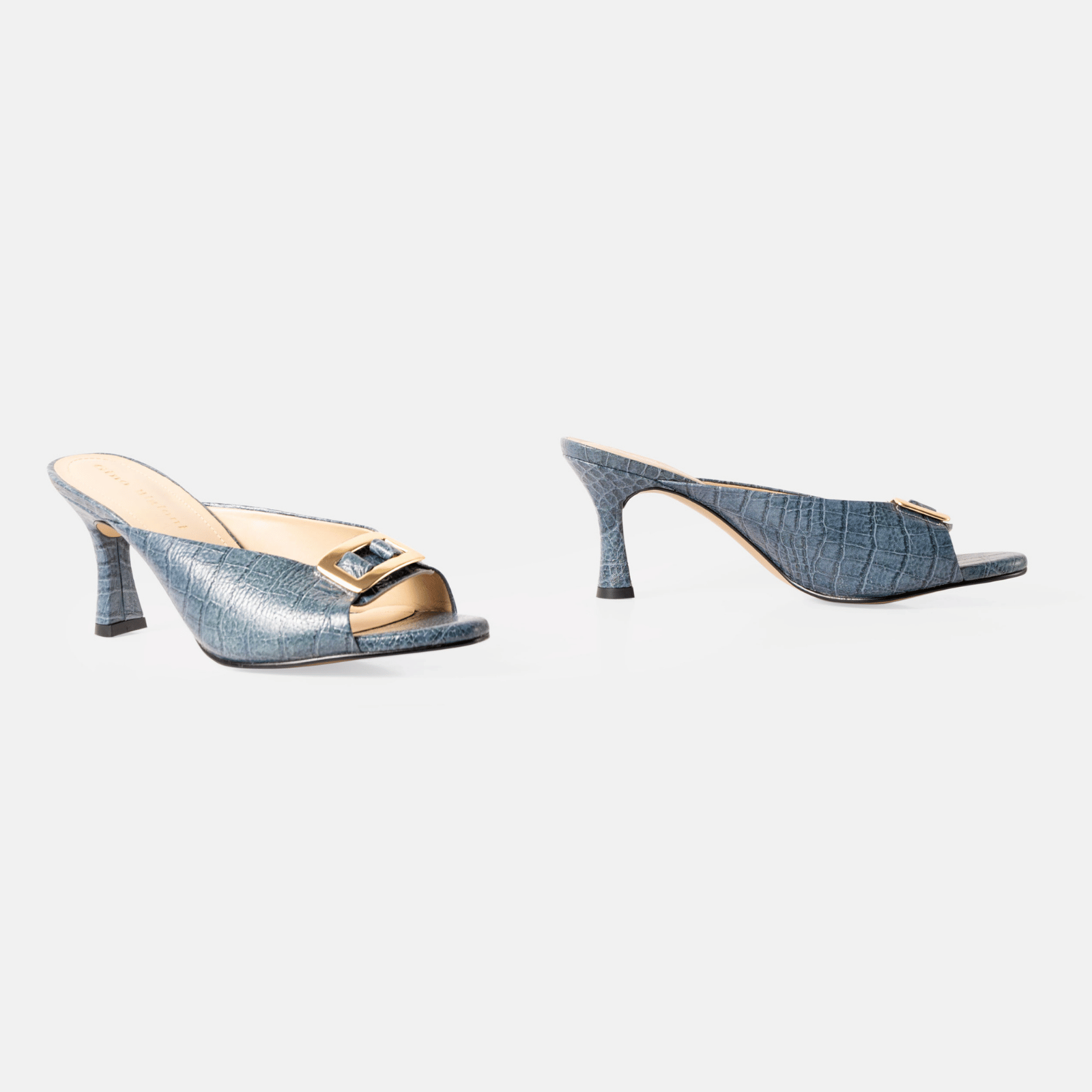 SANDALIA TESS-70 CUERO TURQUESA ELEGANTE - 4