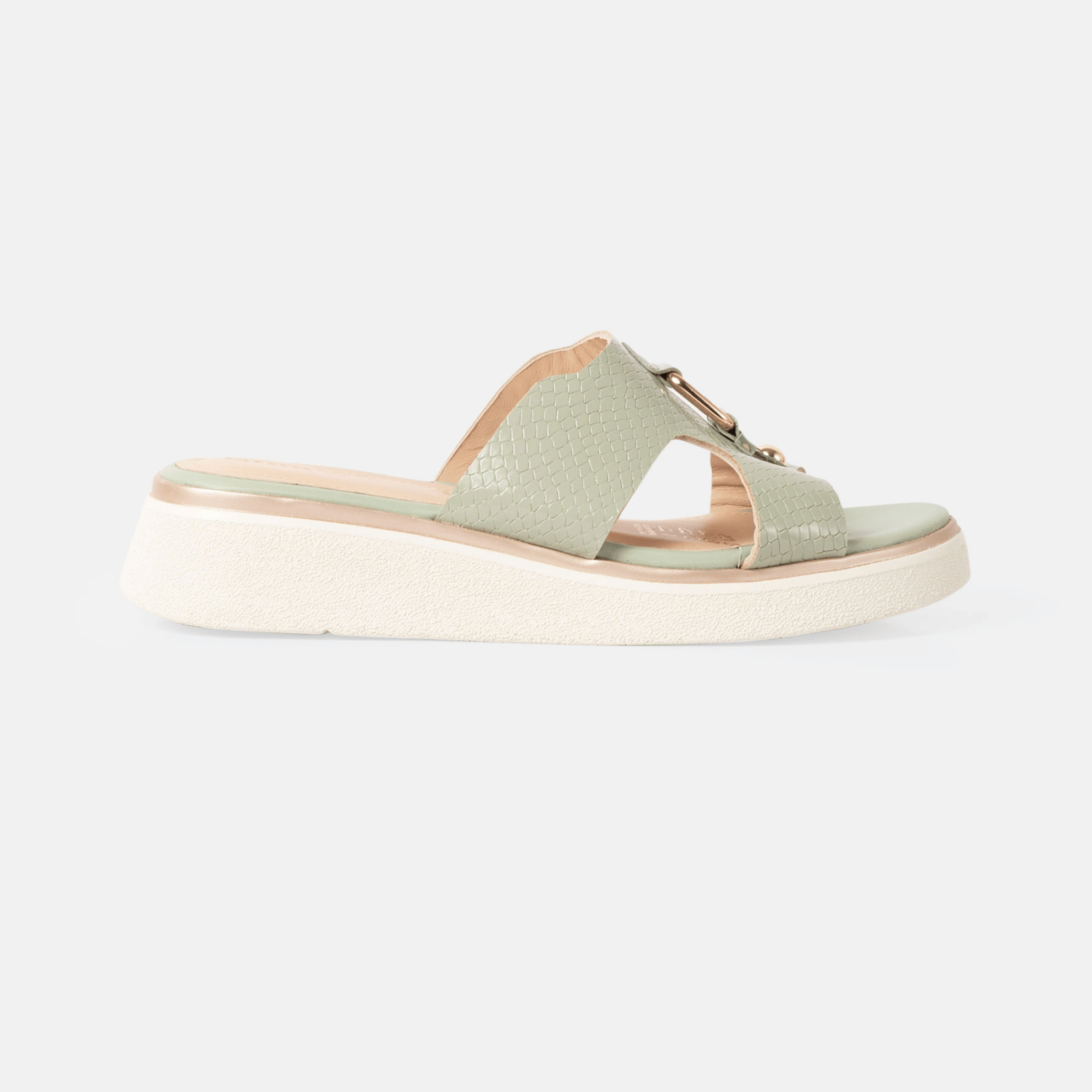 SANDALIA BRUNA CUERO MENTA - 1