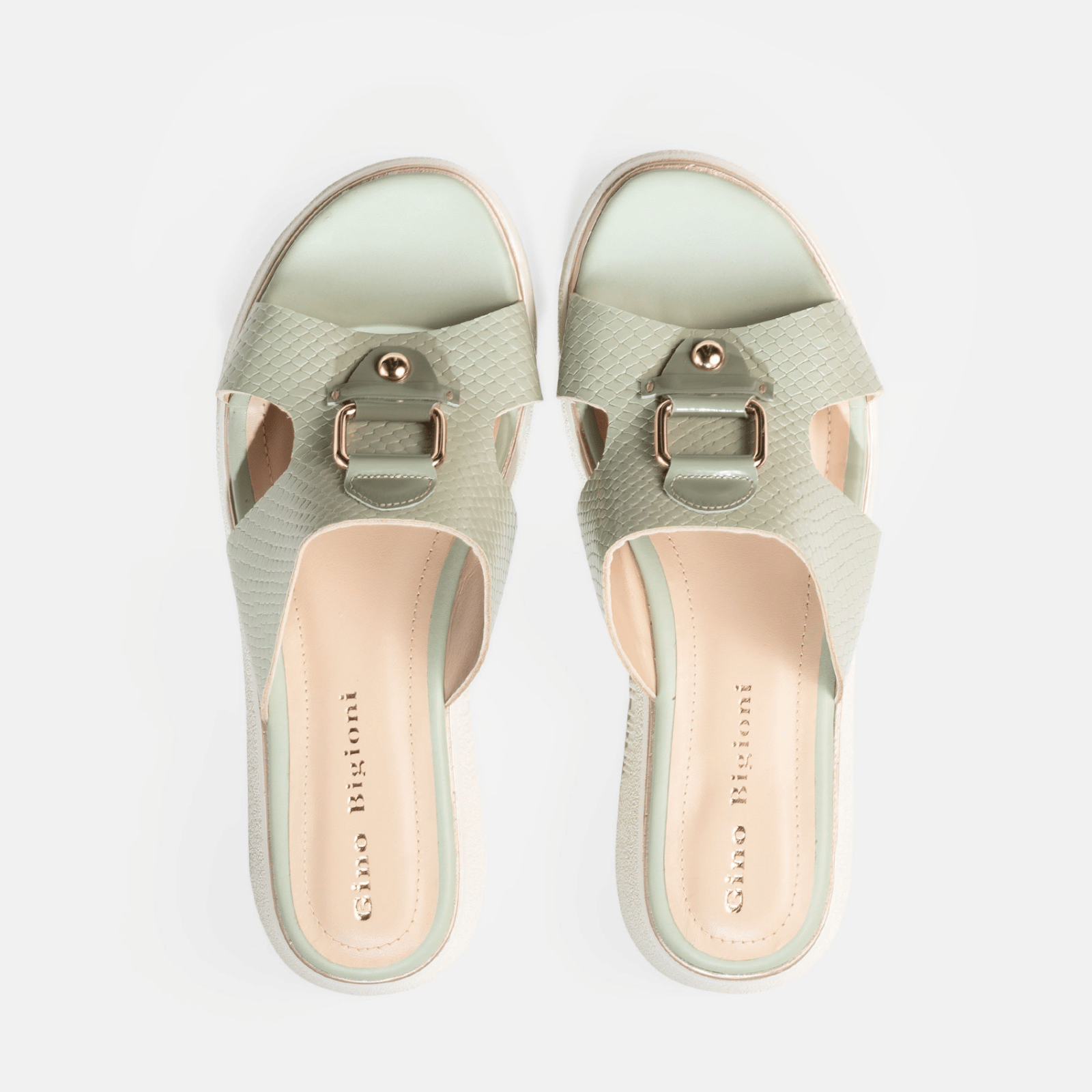SANDALIA BRUNA CUERO MENTA - 4