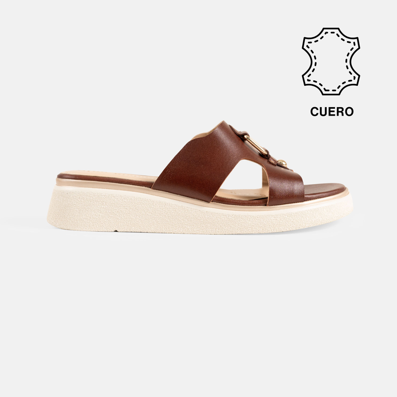 SANDALIA BRUNA CUERO TOFFE - 1