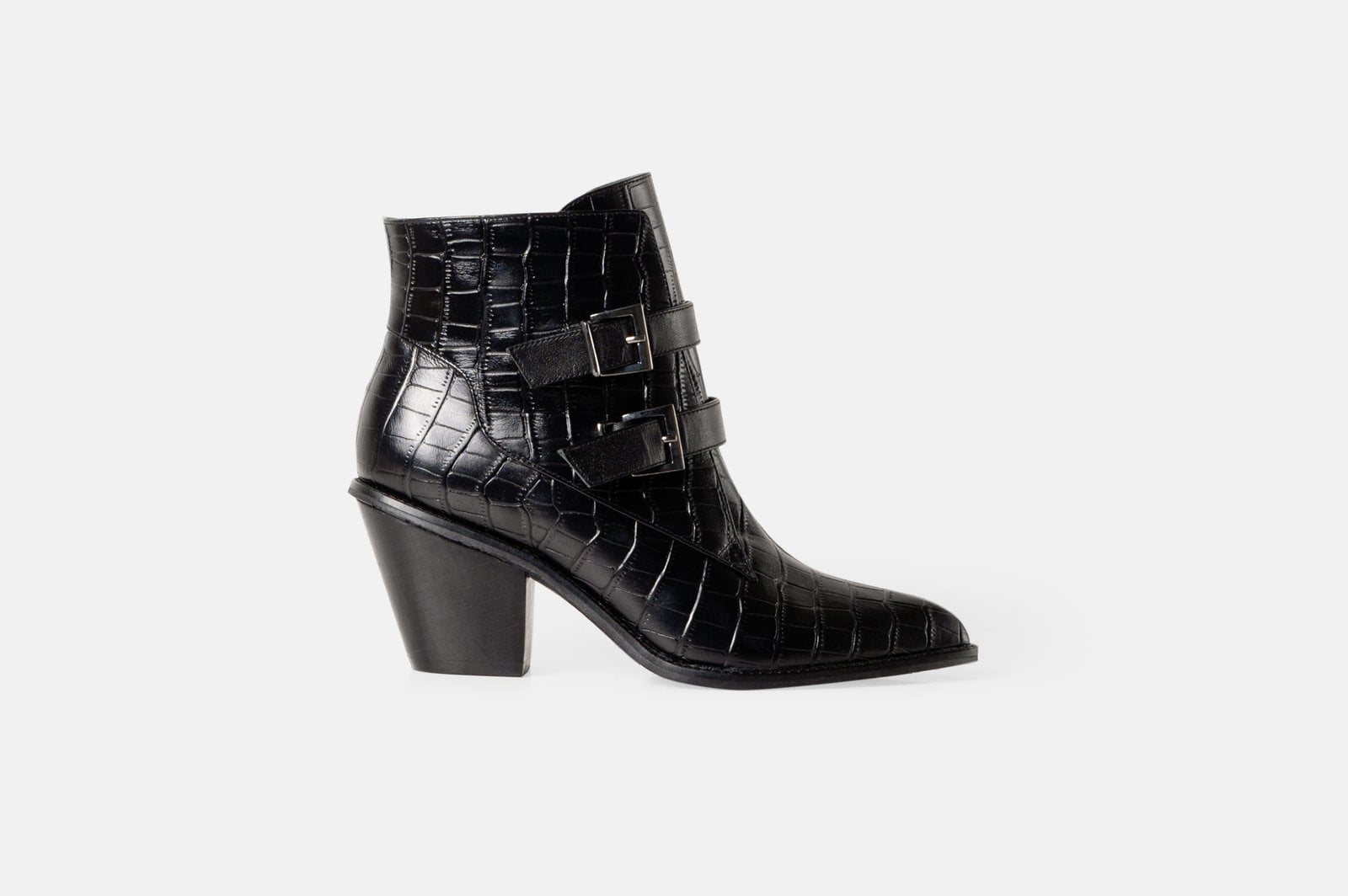 BOTINES MUJER CUERO BIGIONI AMELIA NEGRO - 1