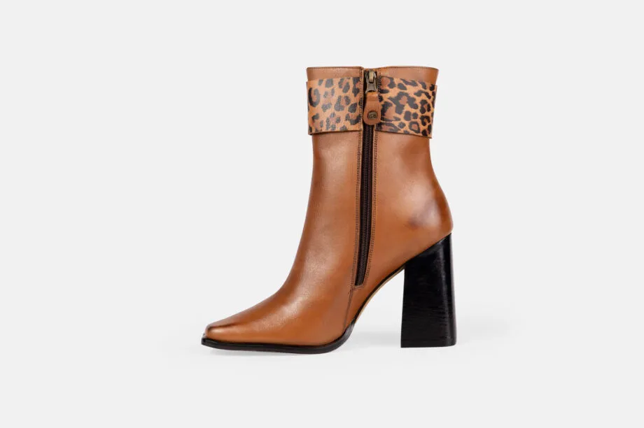 BOTINES MUJER CUERO BIGIONI BTC-2207 NATURAL - 4