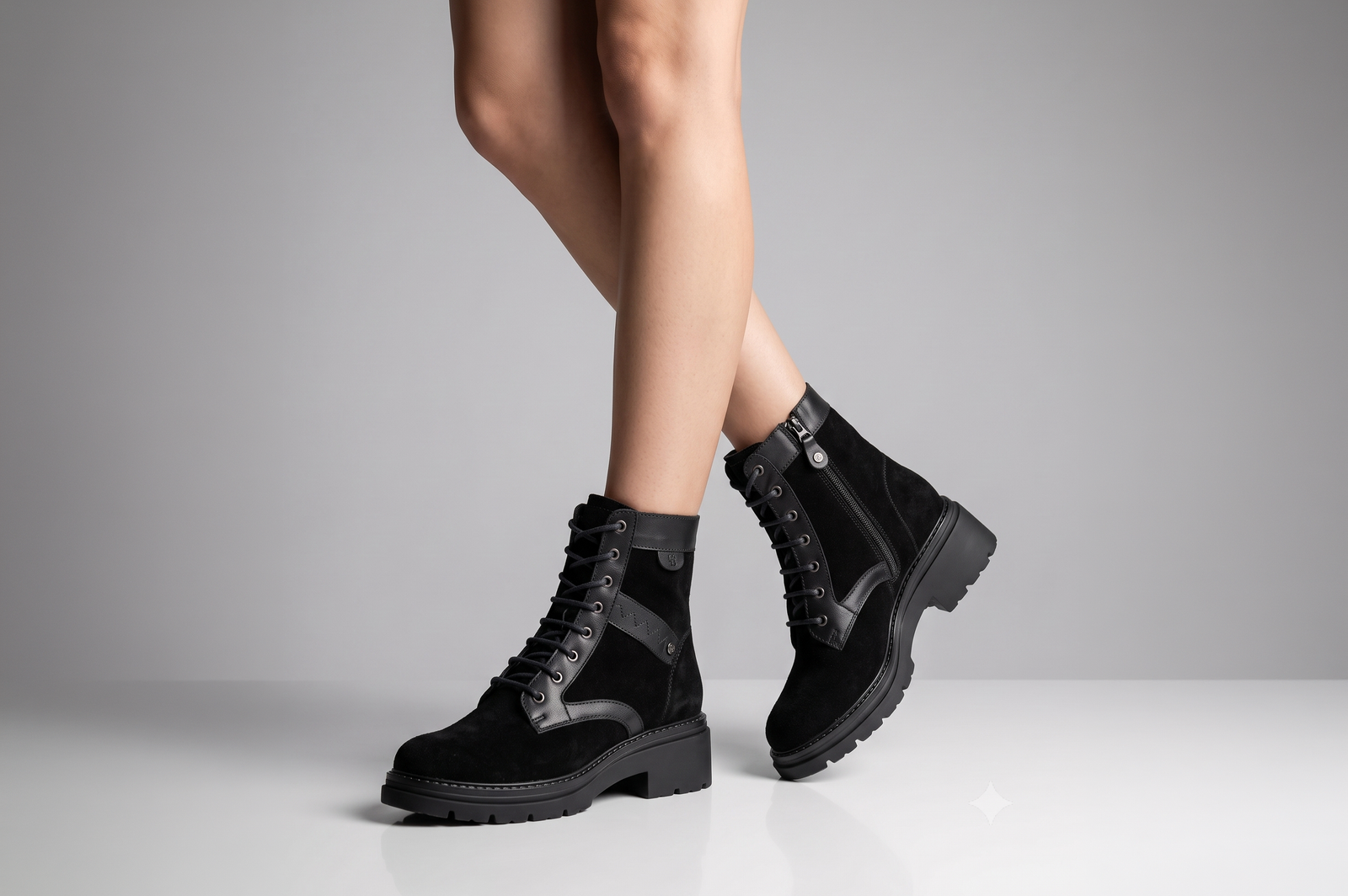 BOTINES MUJER CUERO BIGIONI GENEN NEGRO PLANTA TR - 2