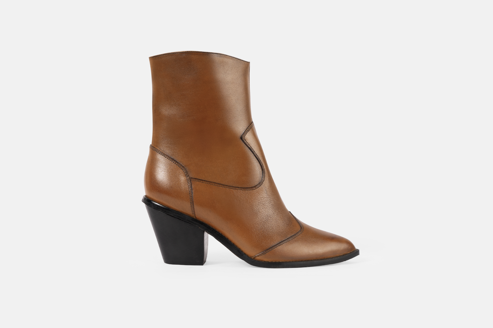BOTINES MUJER CUERO BIGIONI TEX70 CARAMELO - 1