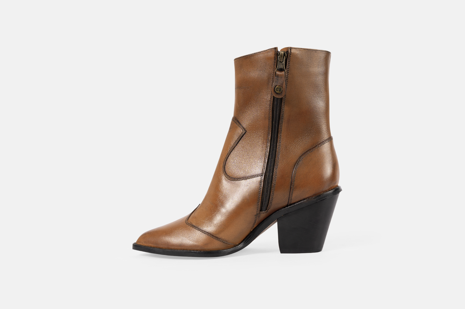 BOTINES MUJER CUERO BIGIONI TEX70 CARAMELO - 3