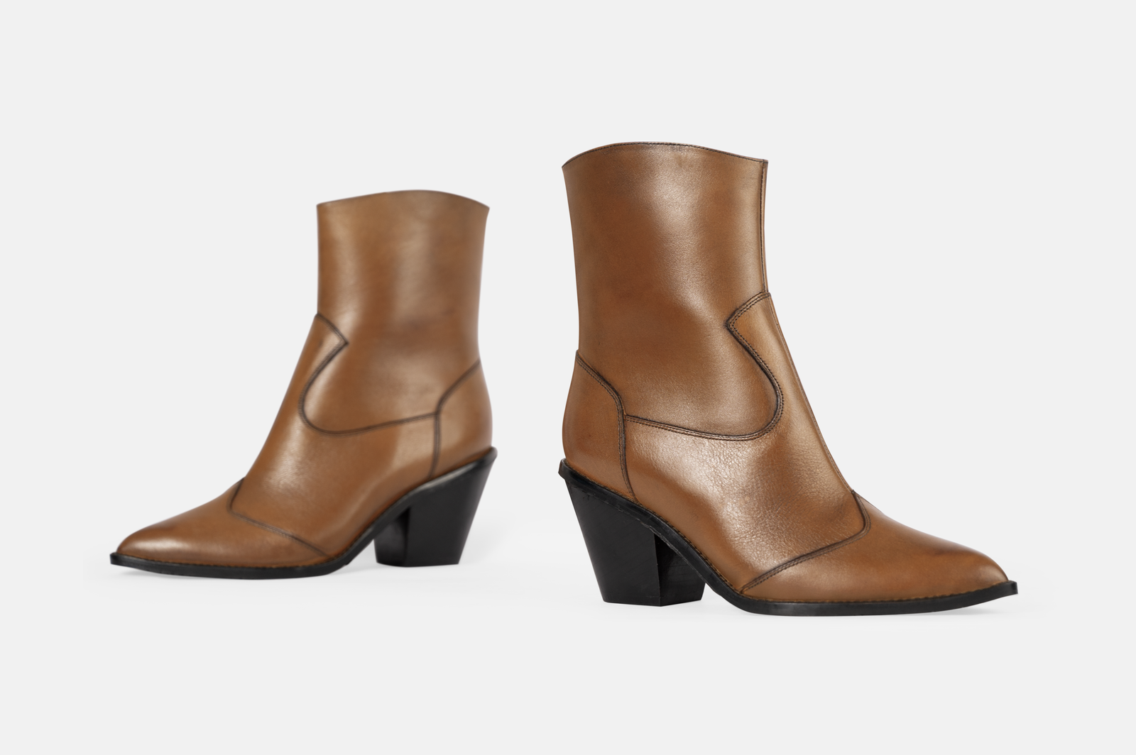 BOTINES MUJER CUERO BIGIONI TEX70 CARAMELO - 4