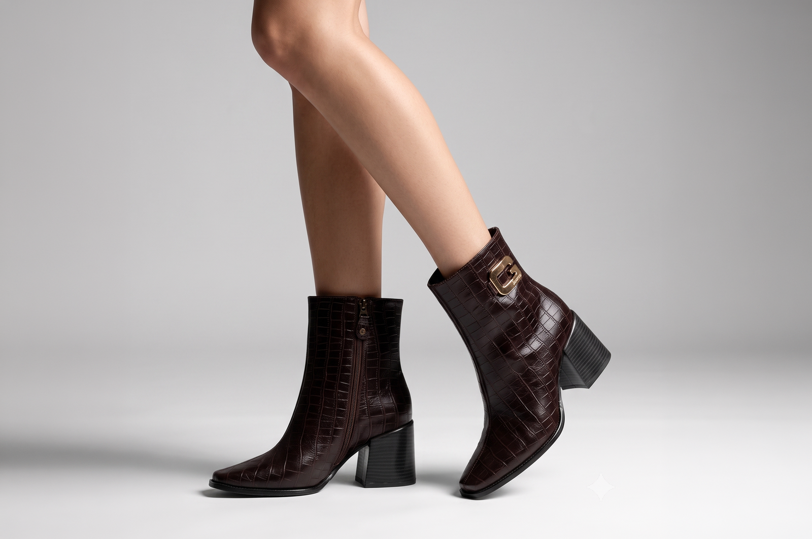 BOTINES MUJER CUERO BIGIONI GIORGIA CAFÉ OSCURO - 2