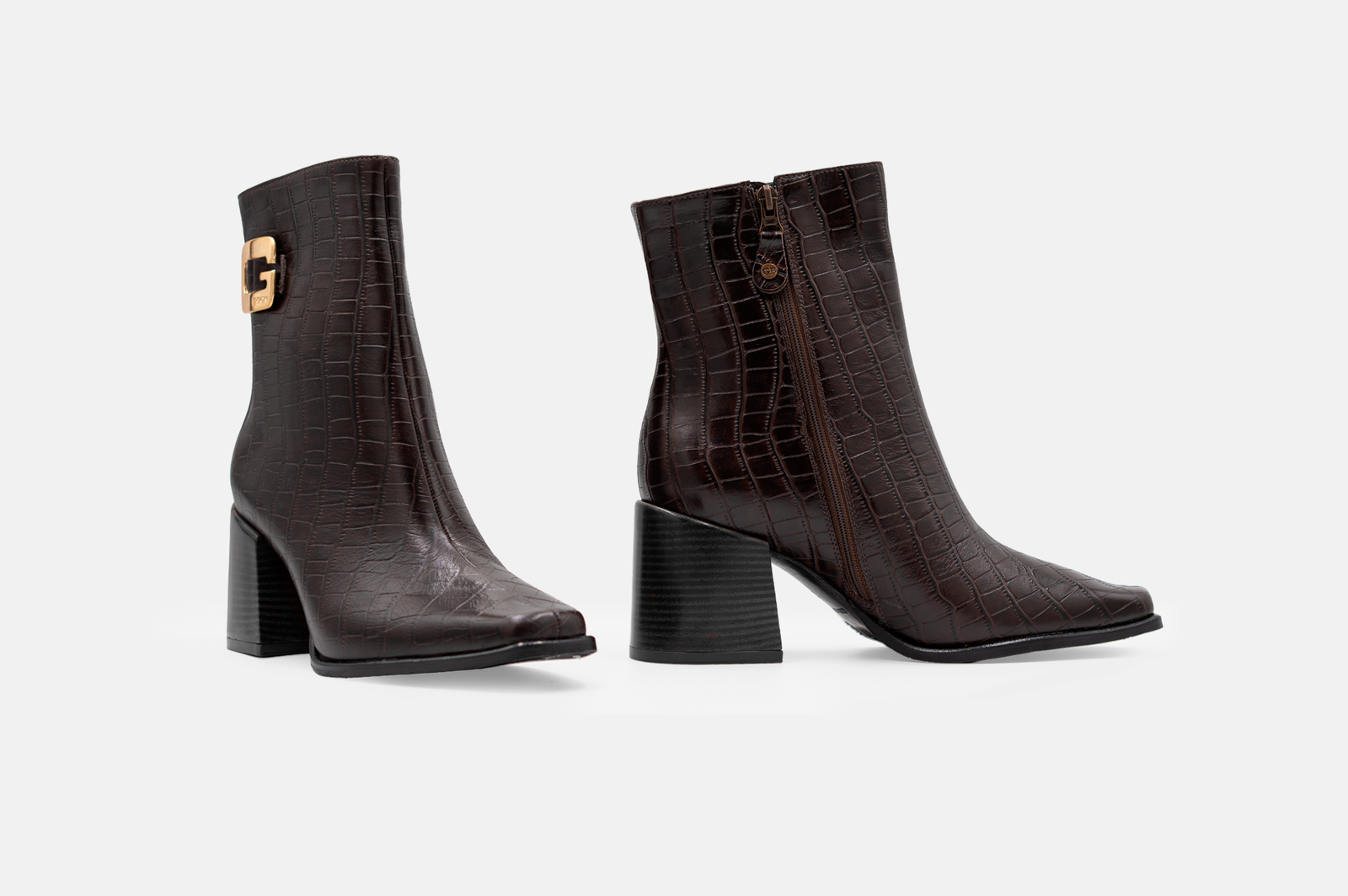 BOTINES MUJER CUERO BIGIONI GIORGIA CAFÉ OSCURO - 4