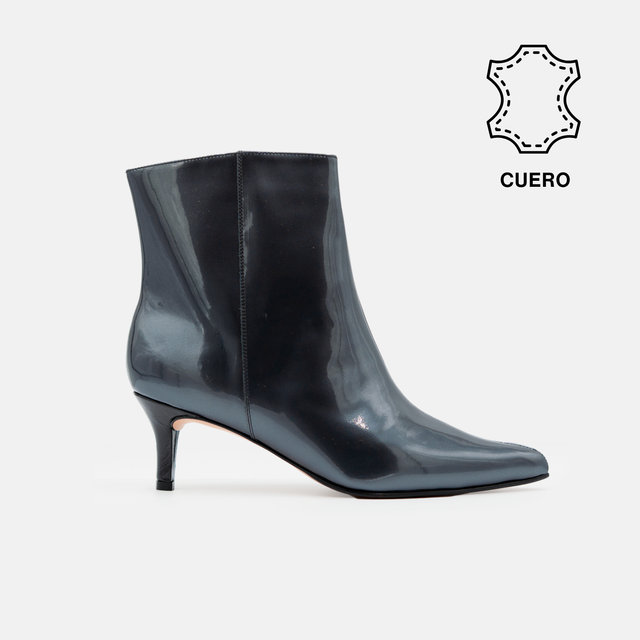 BOTINES MUJER CUERO BIGIONI MARGA AZUL ACERO - 1