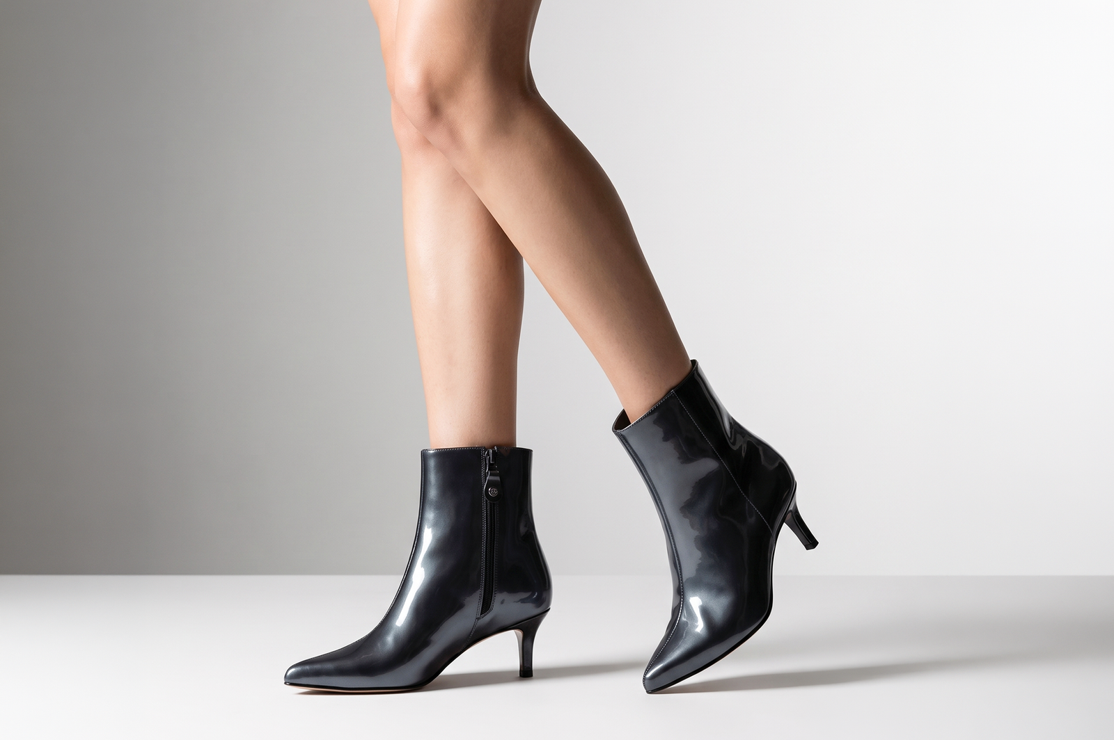 BOTINES MUJER CUERO BIGIONI MARGA AZUL ACERO - 2