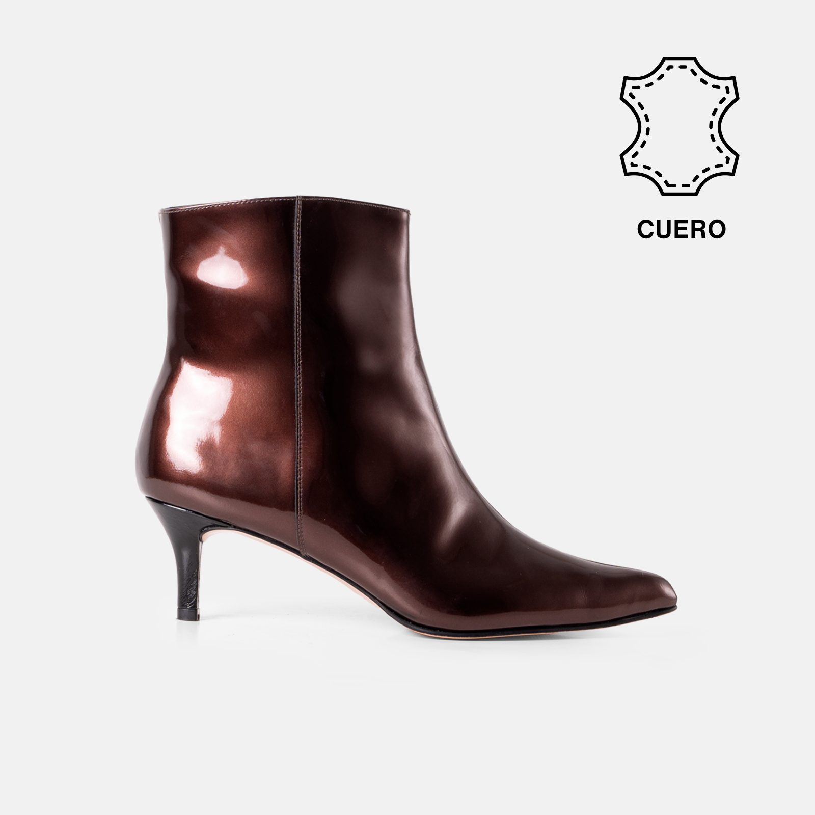 BOTINES MUJER CUERO BIGIONI MARGA BRANDY - 1
