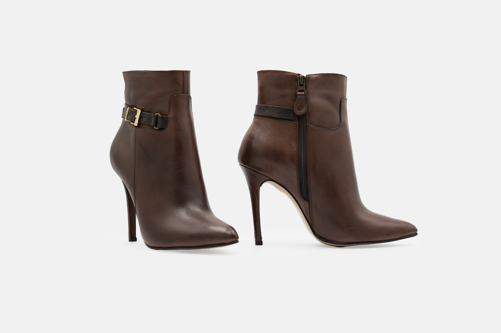 BOTINES MUJER CUERO BIGIONI DAHILA MARRÓN ESTILO FORMAL ELEGANTE - 4