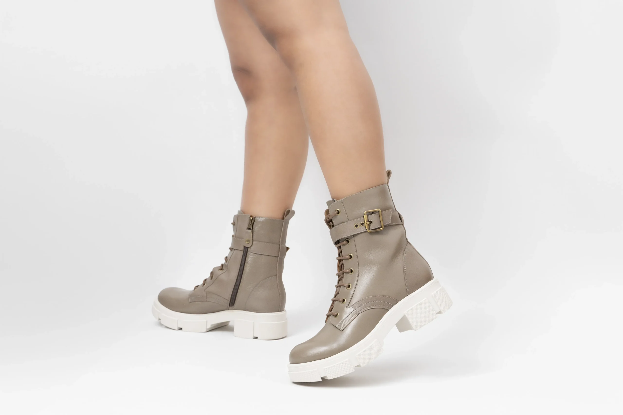 BOTINES MUJER CUERO BIGIONI HULT TOPO - 2