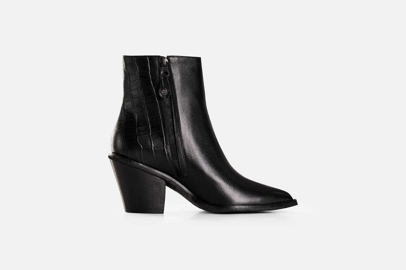 BOTINES MUJER CUERO BIGIONI TEXANO NEGRO - 3