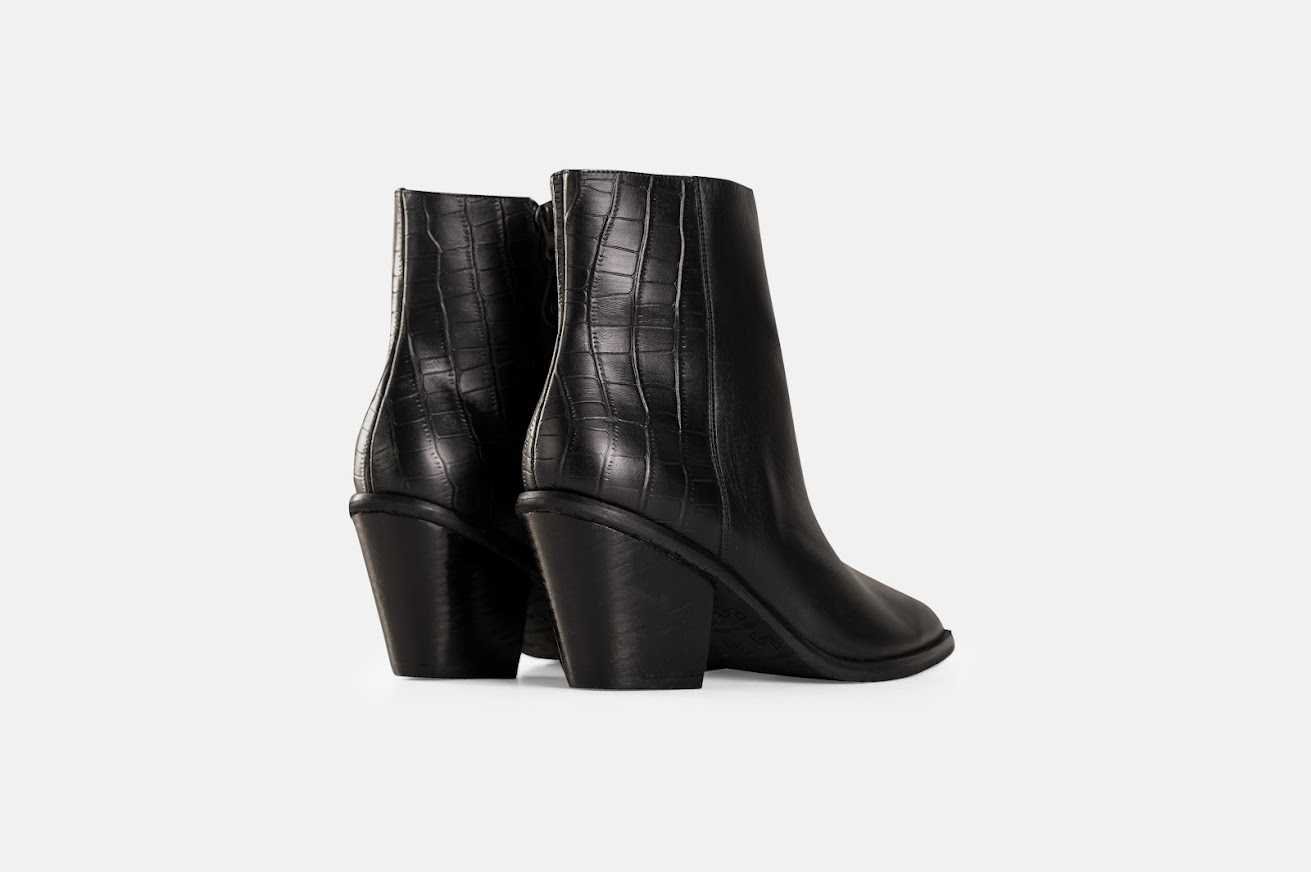 BOTINES MUJER CUERO BIGIONI TEXANO NEGRO - 4