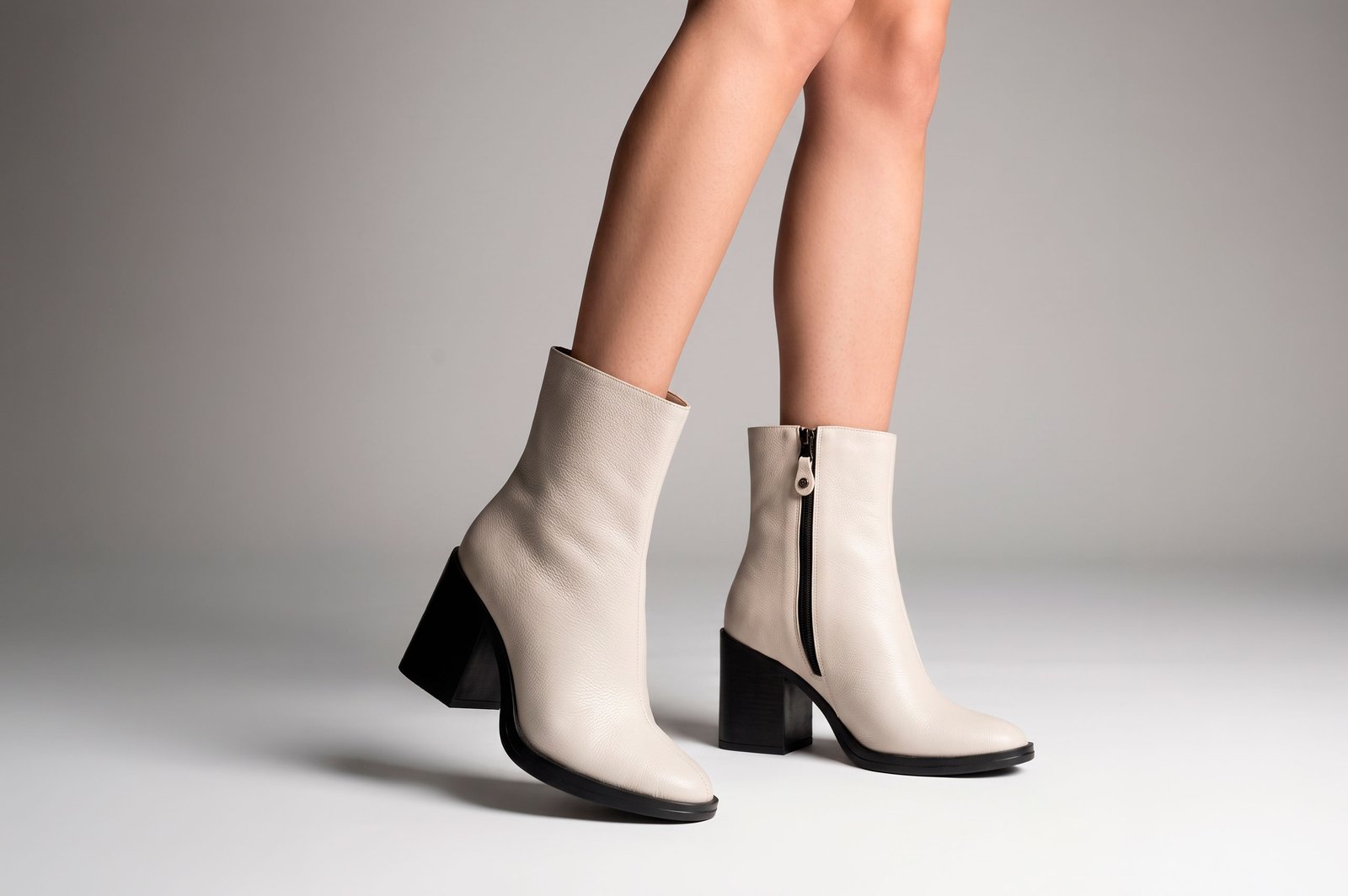 BOTINES MUJER CUERO BIGIONI MEDELLIN HUESO - 2