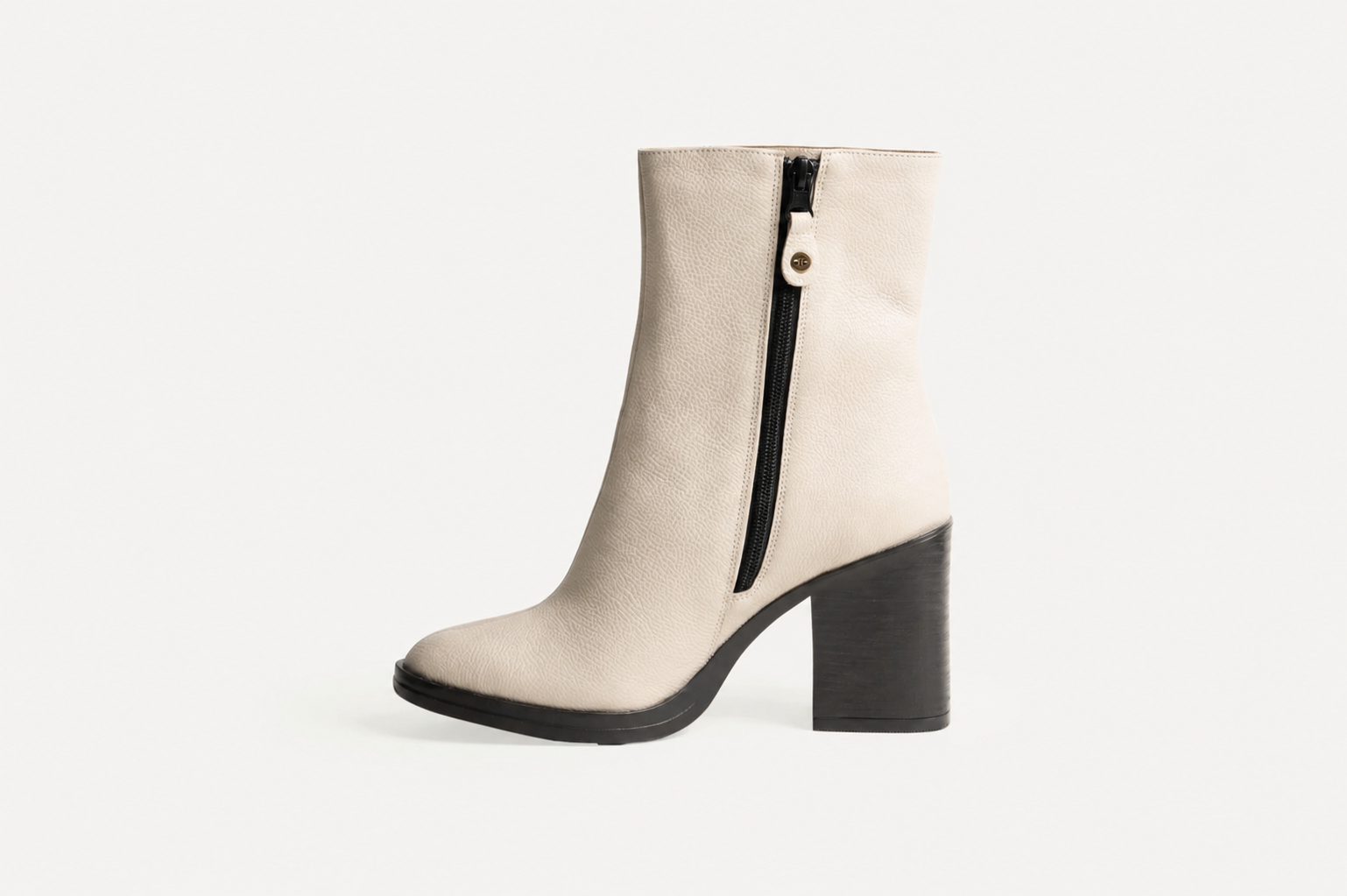 BOTINES MUJER CUERO BIGIONI MEDELLIN HUESO - 3