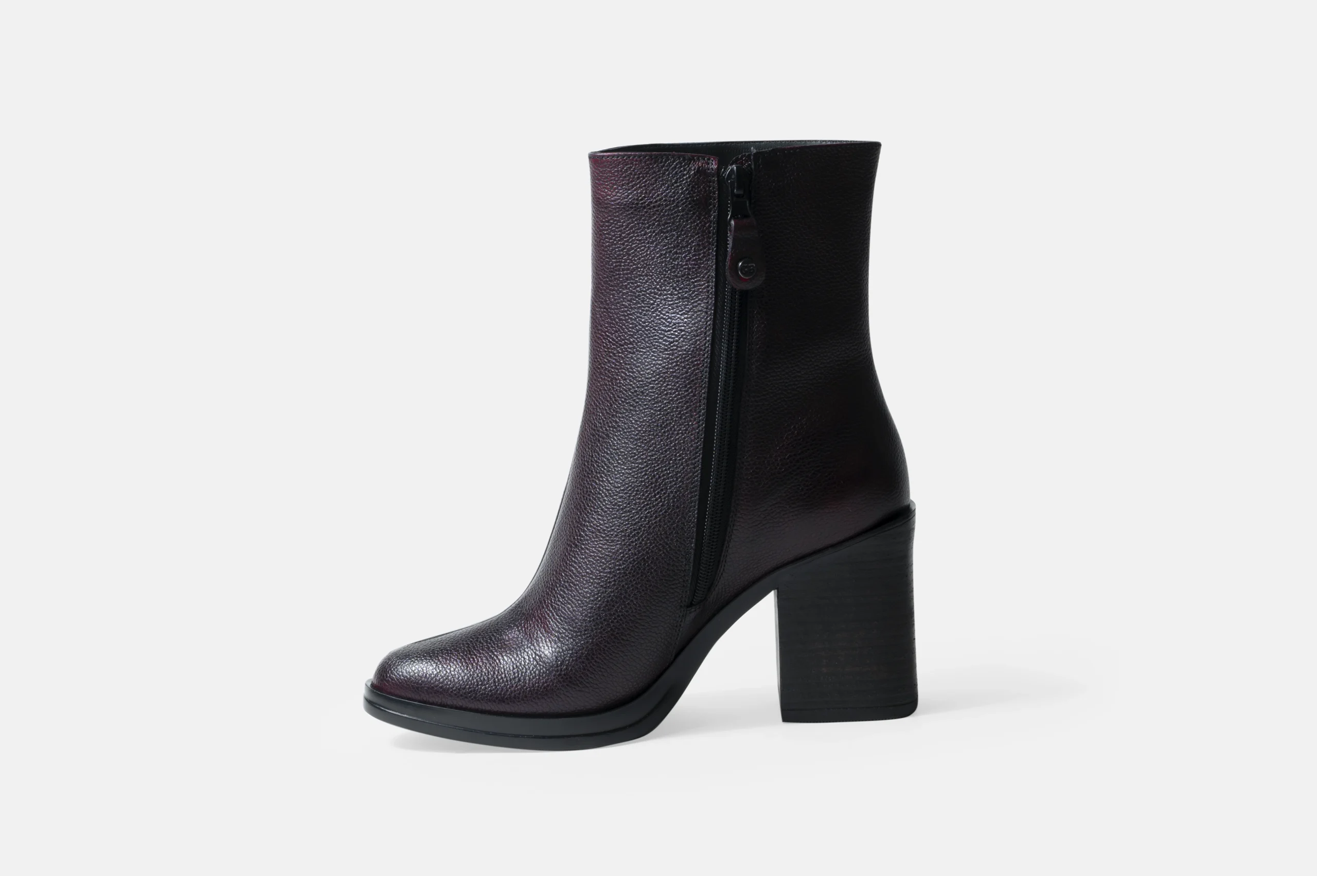 BOTINES MUJER CUERO BIGIONI MEDELLIN VINO - 3