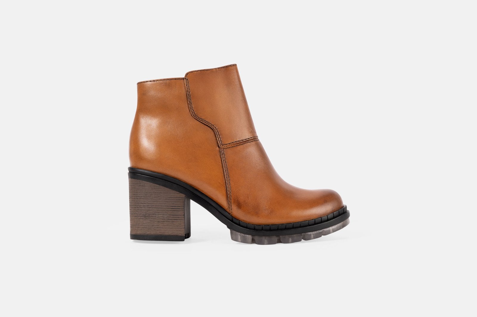BOTINES MUJER CUERO BIGIONI BTPL13 NATURAL QUEMADO - 1