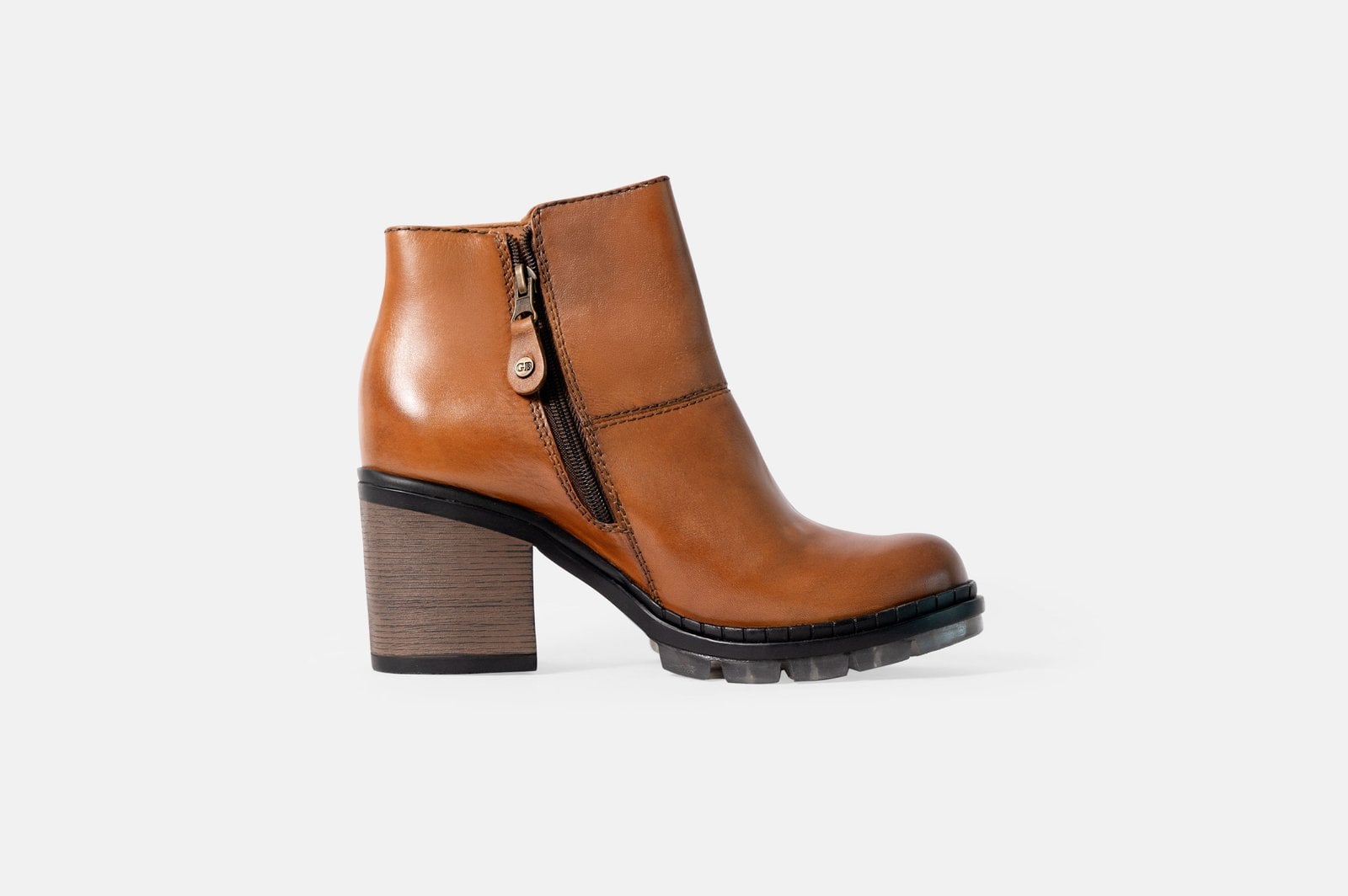 BOTINES MUJER CUERO BIGIONI BTPL13 NATURAL QUEMADO - 4
