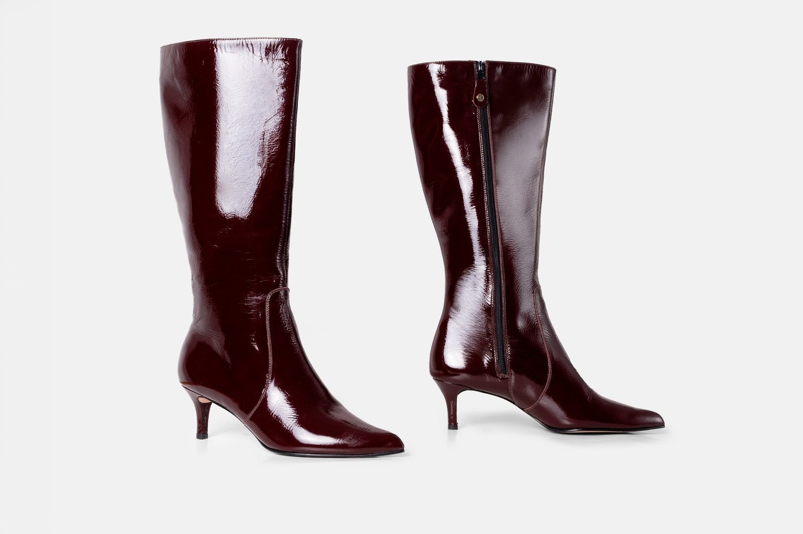 BOTAS MUJER CUERO BIGIONI LUCIANA BURDEO TACO BAJO - 4