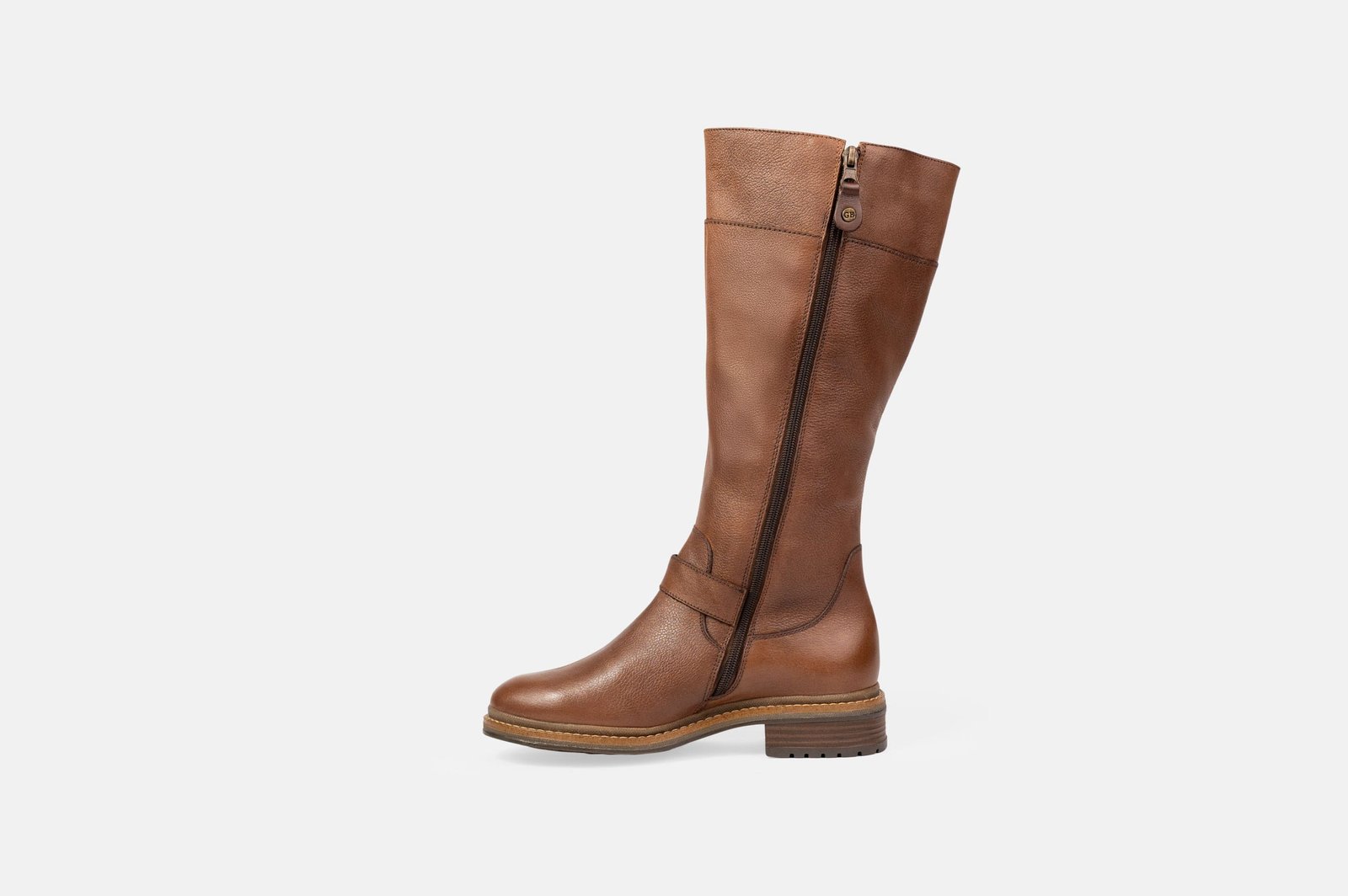BOTAS MUJER CUERO BIGIONI BL22-02 CAFÉ CORREAS CON HEBILLAS - 3