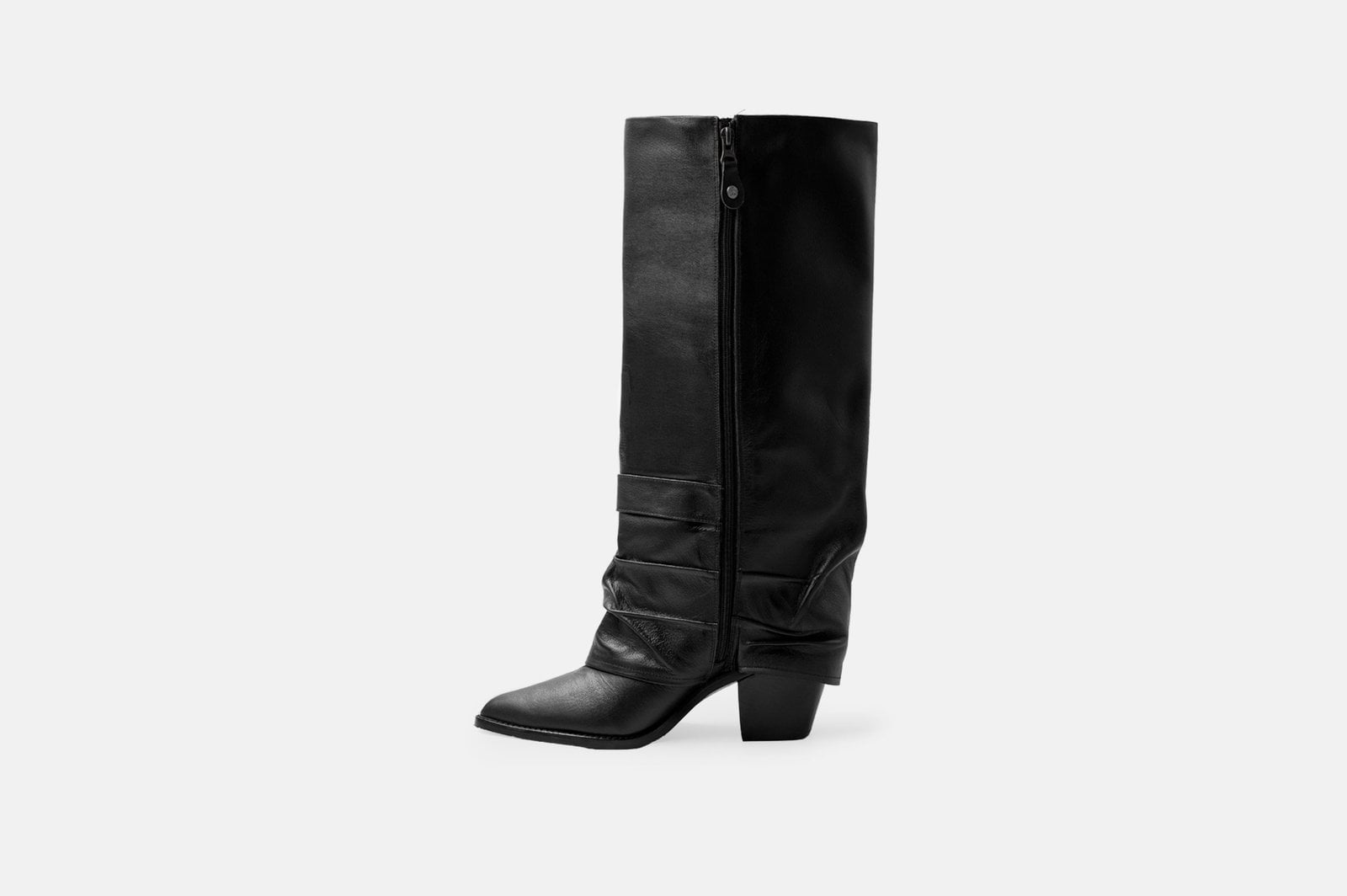BOTAS MUJER CUERO BIGIONI MARINA NEGRO CORREAS CON HEBILLAS - 3