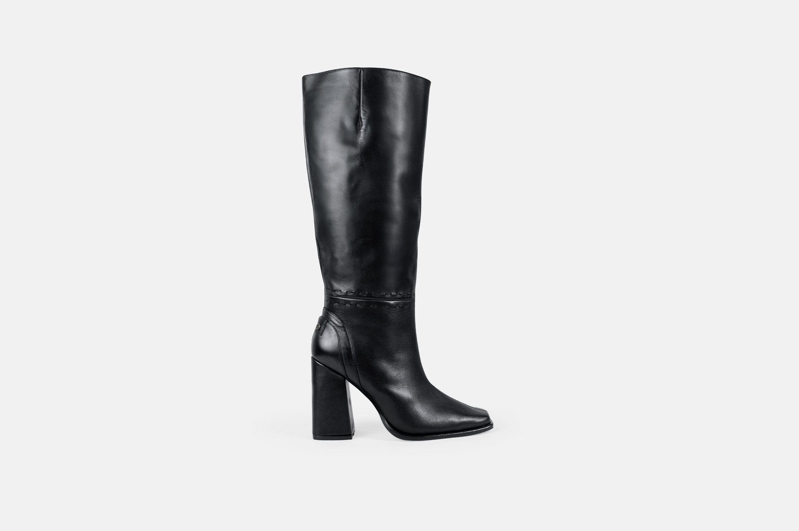 BOTA NEWTON PESPUNTE NEGRO SIN PELUCHE - 4
