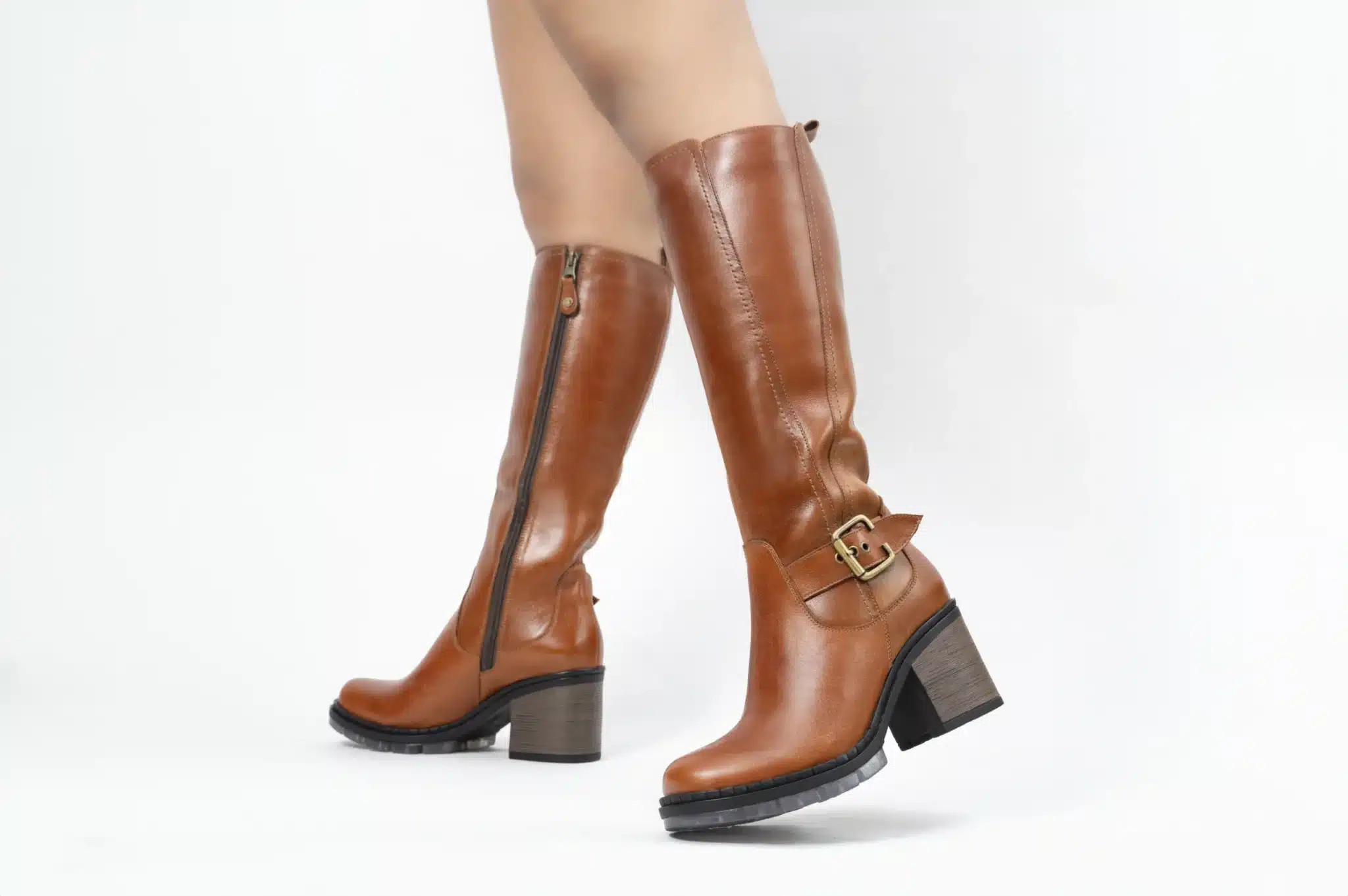 BOTAS MUJER CUERO BIGIONI MARSELLA NATURAL PLANTA TR - 2