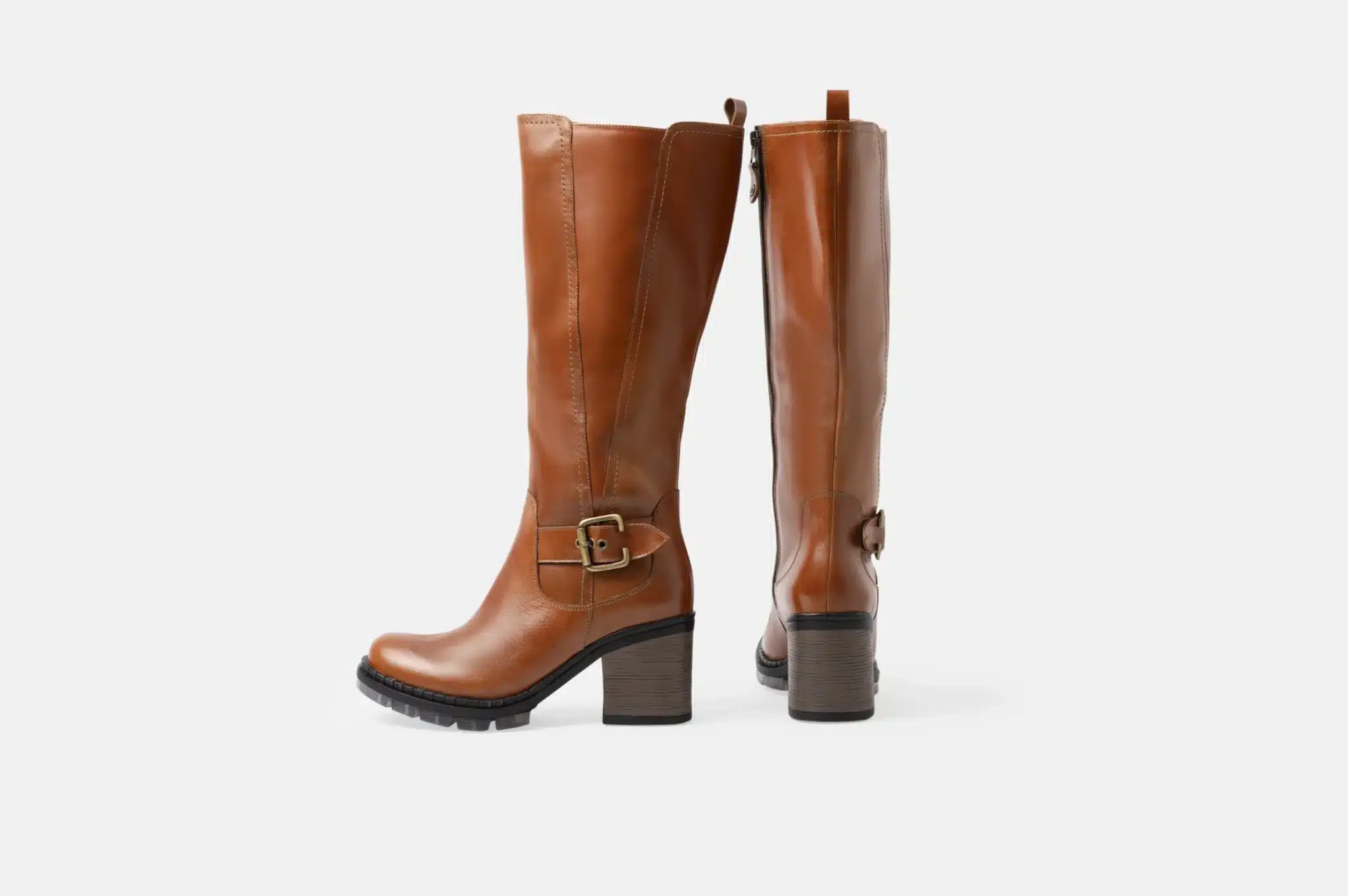 BOTAS MUJER CUERO BIGIONI MARSELLA NATURAL PLANTA TR - 5