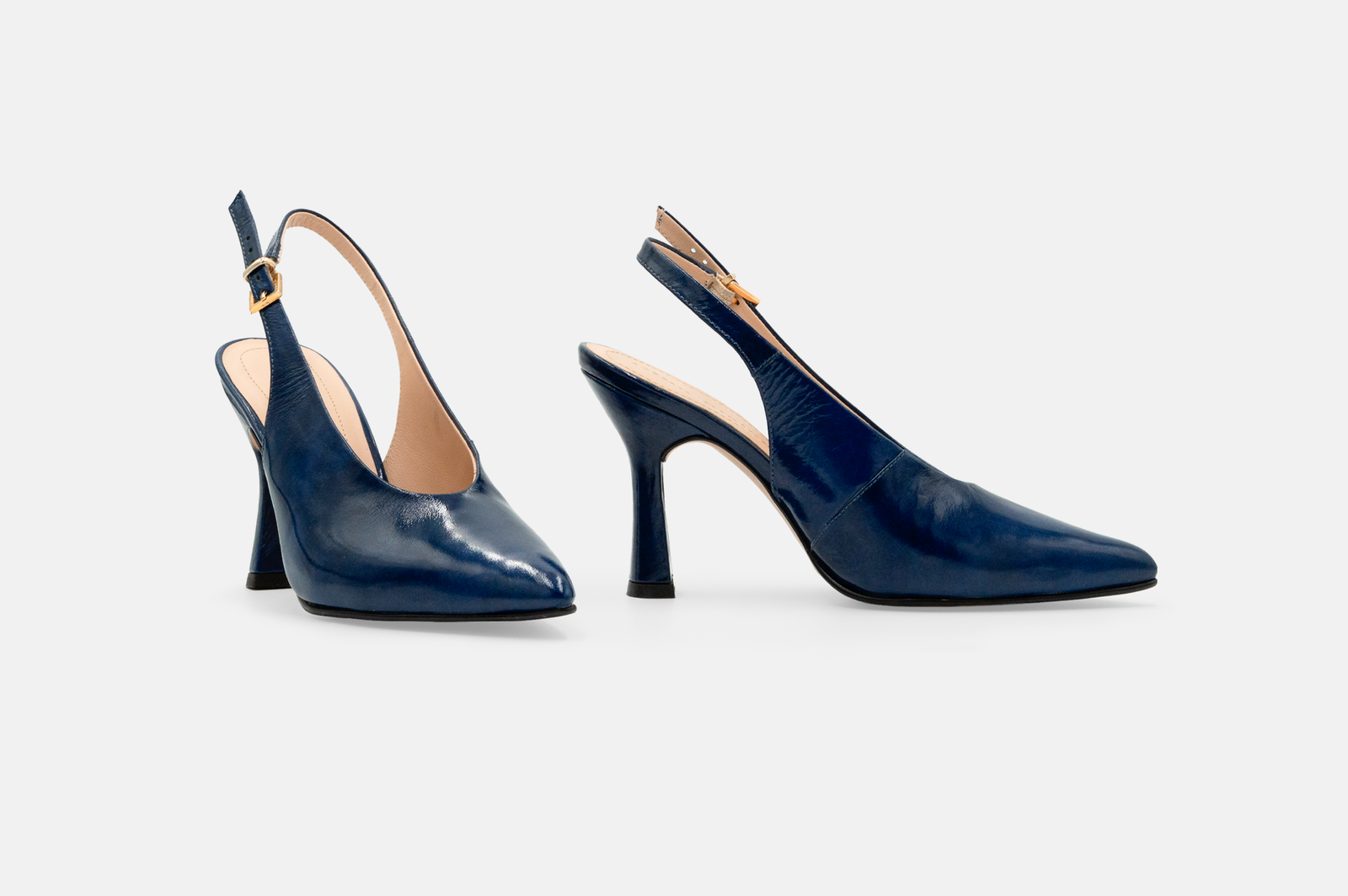 STILETTOS MED-26-90 CUERO CHAROL AZUL - 4