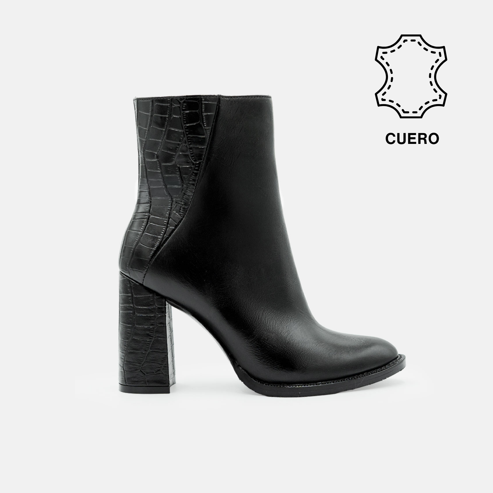BOTINES MUJER CUERO BIGIONI BT-1025 NEGRO - 1