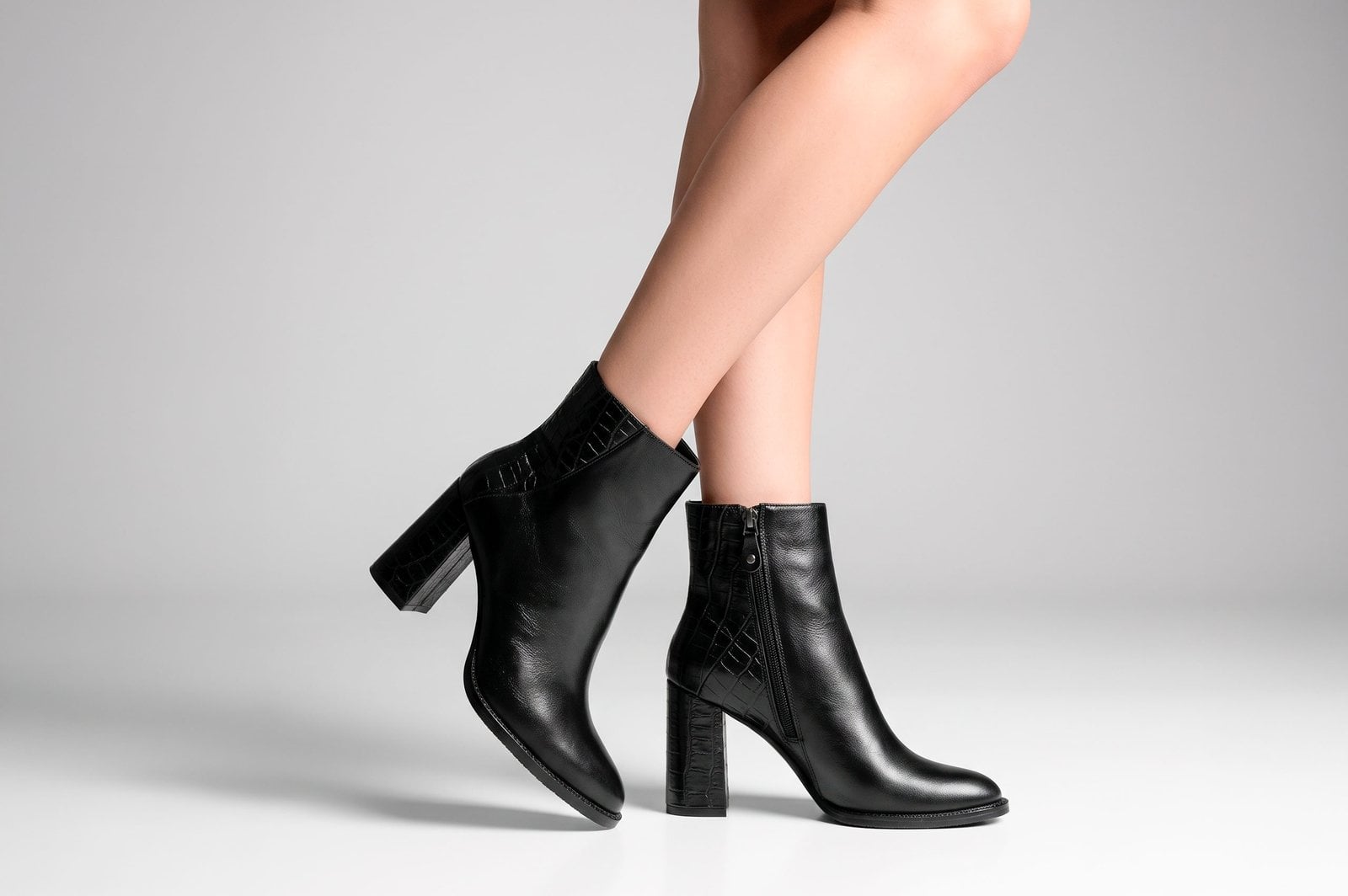 BOTINES MUJER CUERO BIGIONI BT-1025 NEGRO - 2