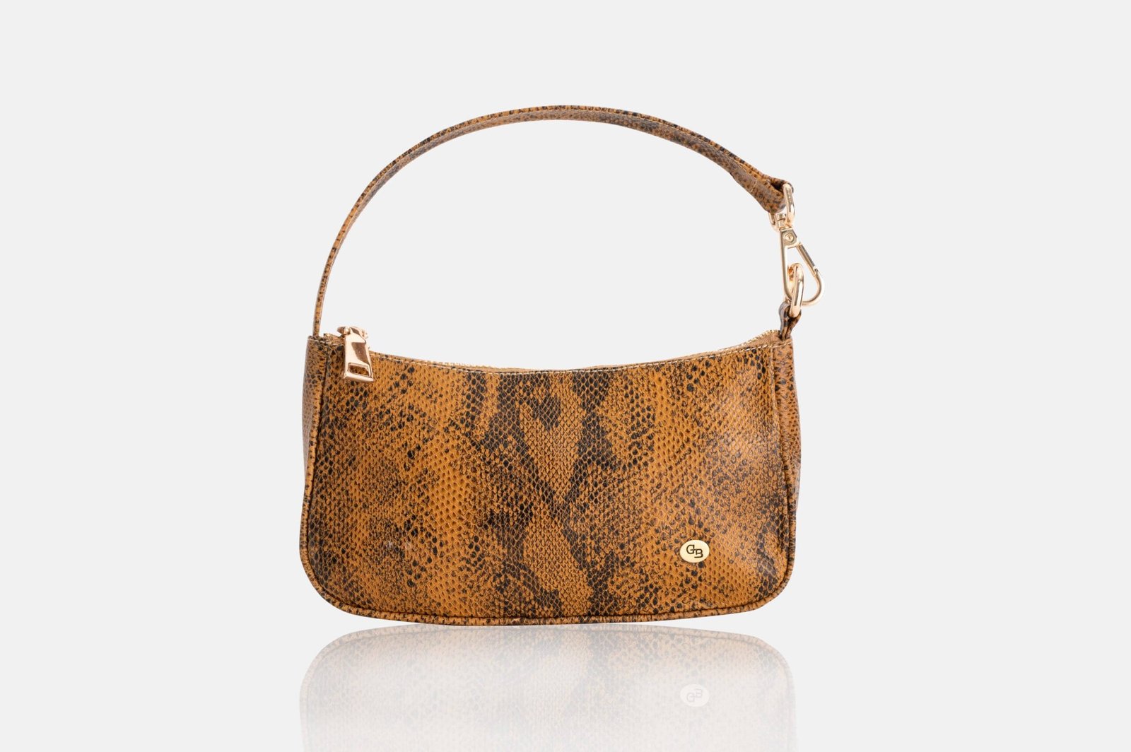 CARTERA DE MANO MUJER CUERO BIGIONI CM-01 AMARILLO + CORREA Y HEBILLAS - 1
