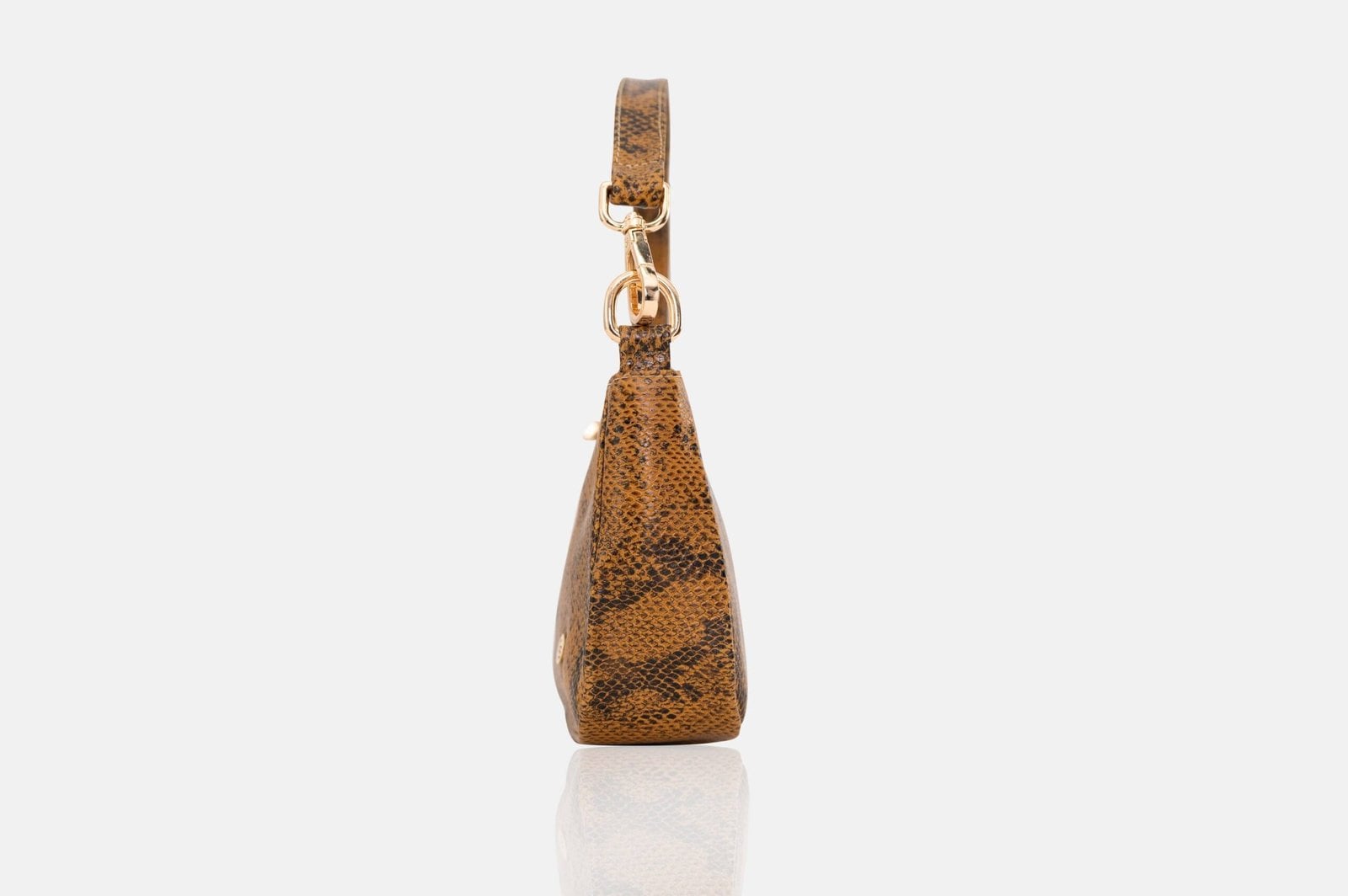 CARTERA DE MANO MUJER CUERO BIGIONI CM-01 AMARILLO + CORREA Y HEBILLAS - 2
