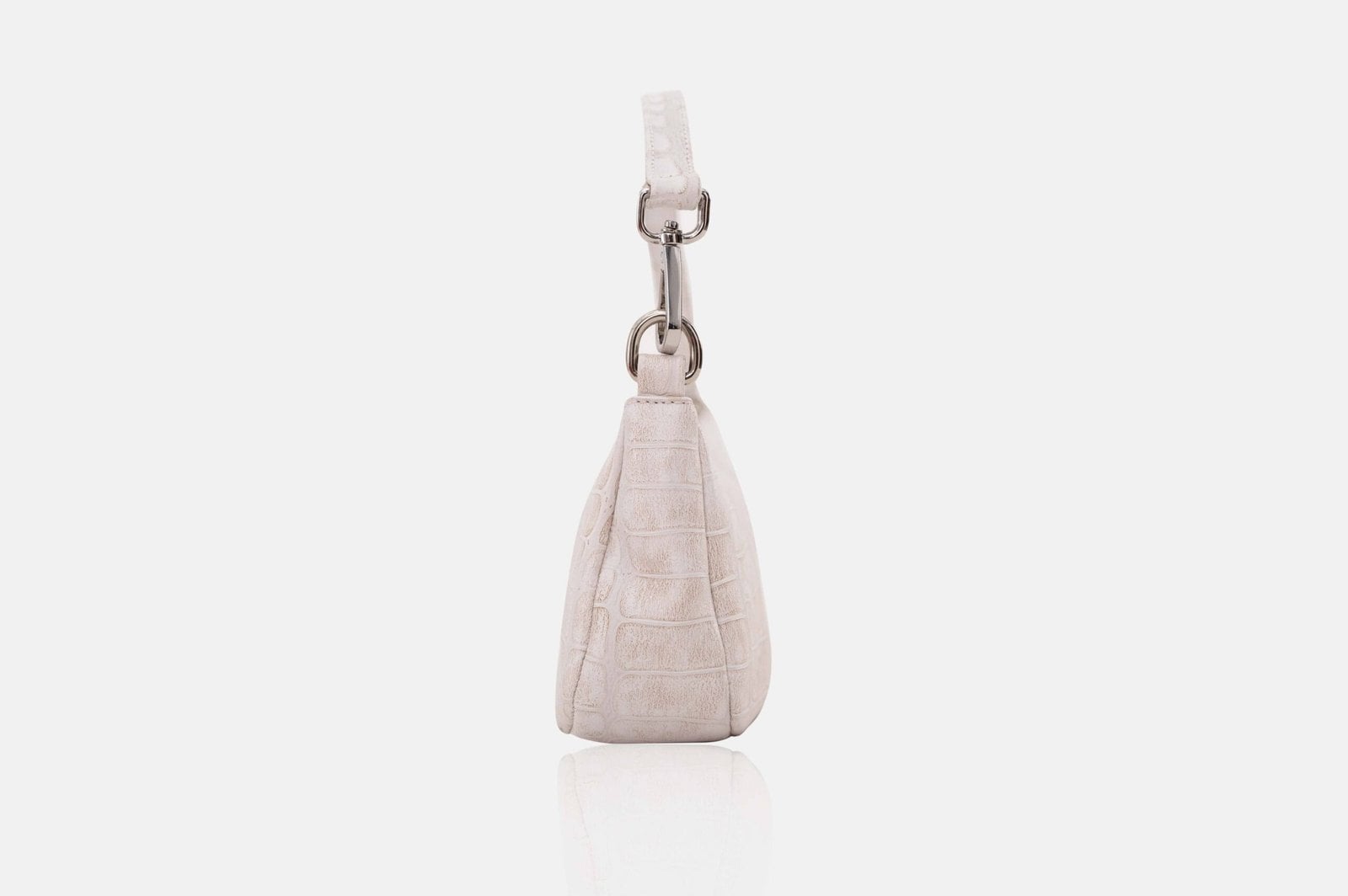 CARTERA DE MANO MUJER CUERO BIGIONI CM-01 HUESO + CORREA Y HEBILLAS - 2