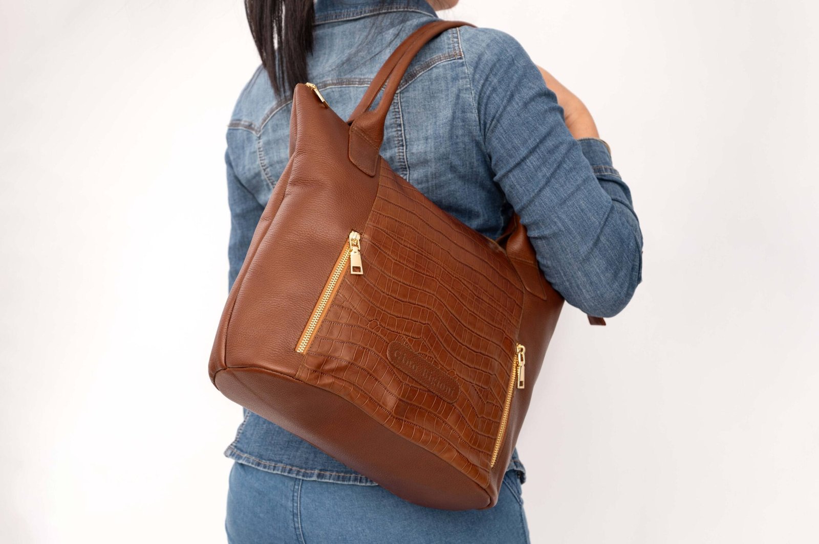 CARTERA MUJER CUERO BIGIONI CART-09-23 COBRE + CORREA Y HEBILLAS - 5