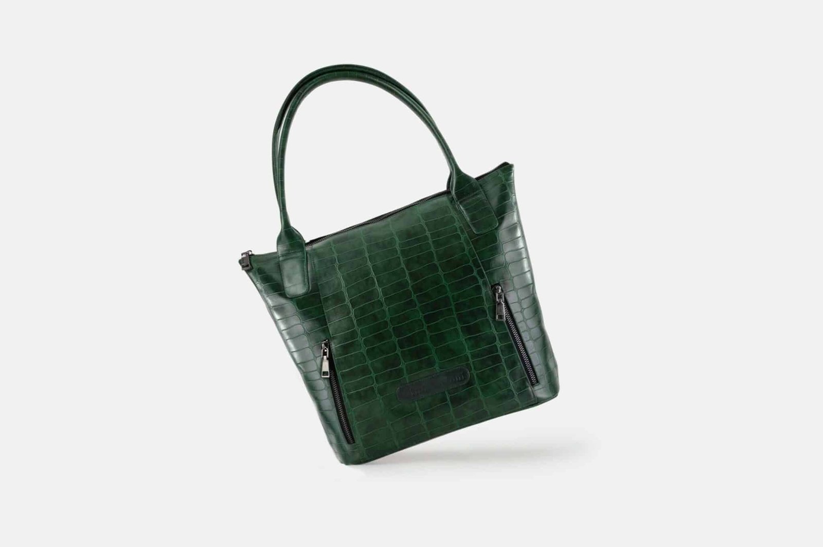 CARTERA MUJER CUERO BIGIONI CART-09-23 VERDE PINO + CORREA Y HEBILLAS - 2