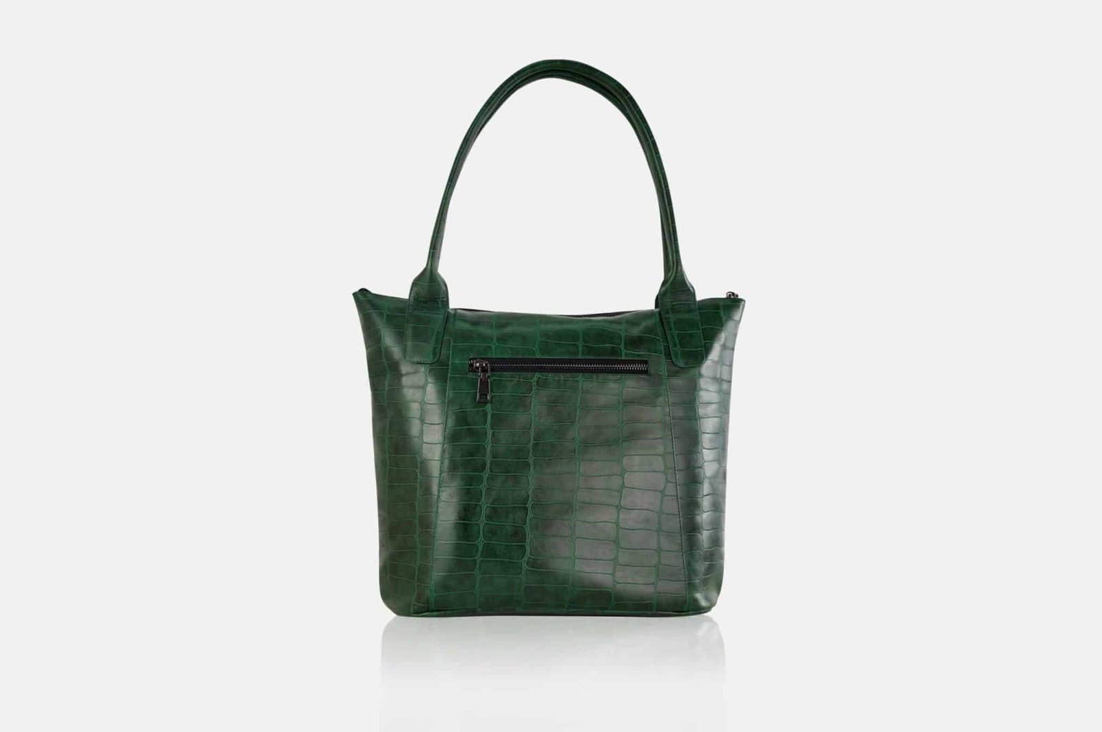 CARTERA MUJER CUERO BIGIONI CART-09-23 VERDE PINO + CORREA Y HEBILLAS - 3
