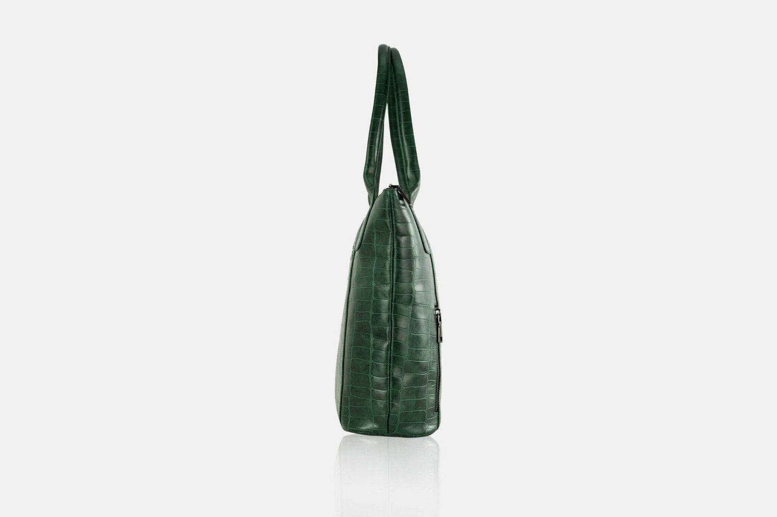 CARTERA MUJER CUERO BIGIONI CART-09-23 VERDE PINO + CORREA Y HEBILLAS - 4
