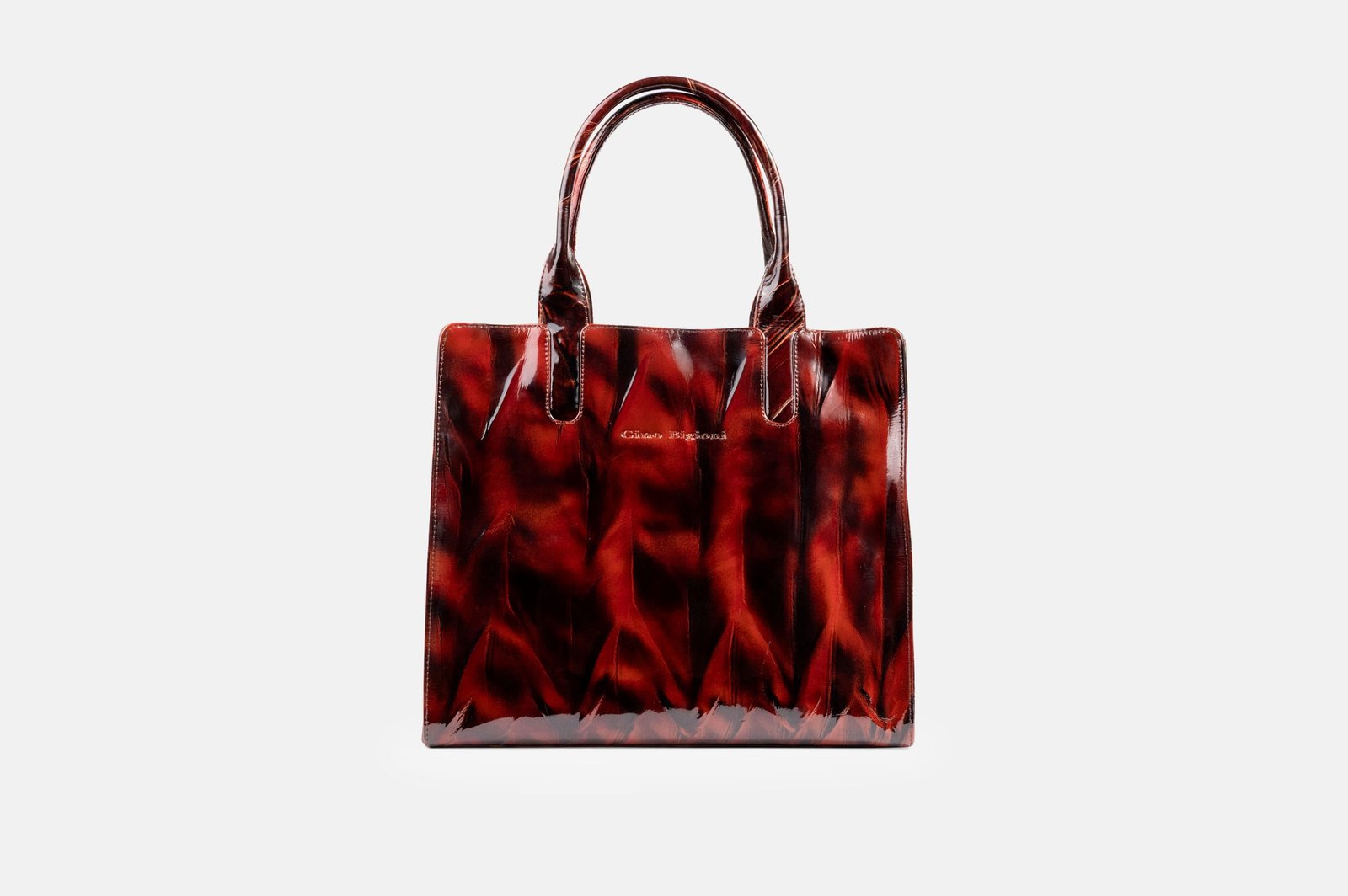 CARTERA MUJER CUERO BIGIONI BL-08-02 ROJO ROBLE + CORREA Y HEBILLAS - 1