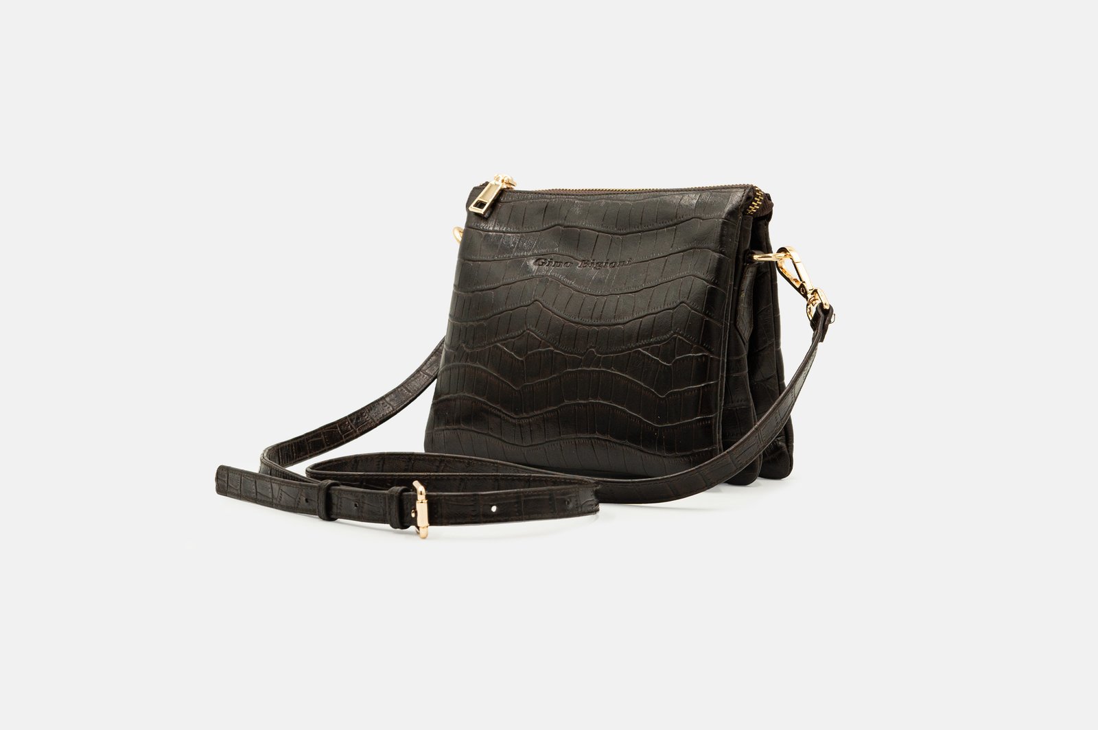 MORRAL MUJER CUERO BIGIONI MR-08-26 AFRICANO + CORREA Y HEBILLAS - 1
